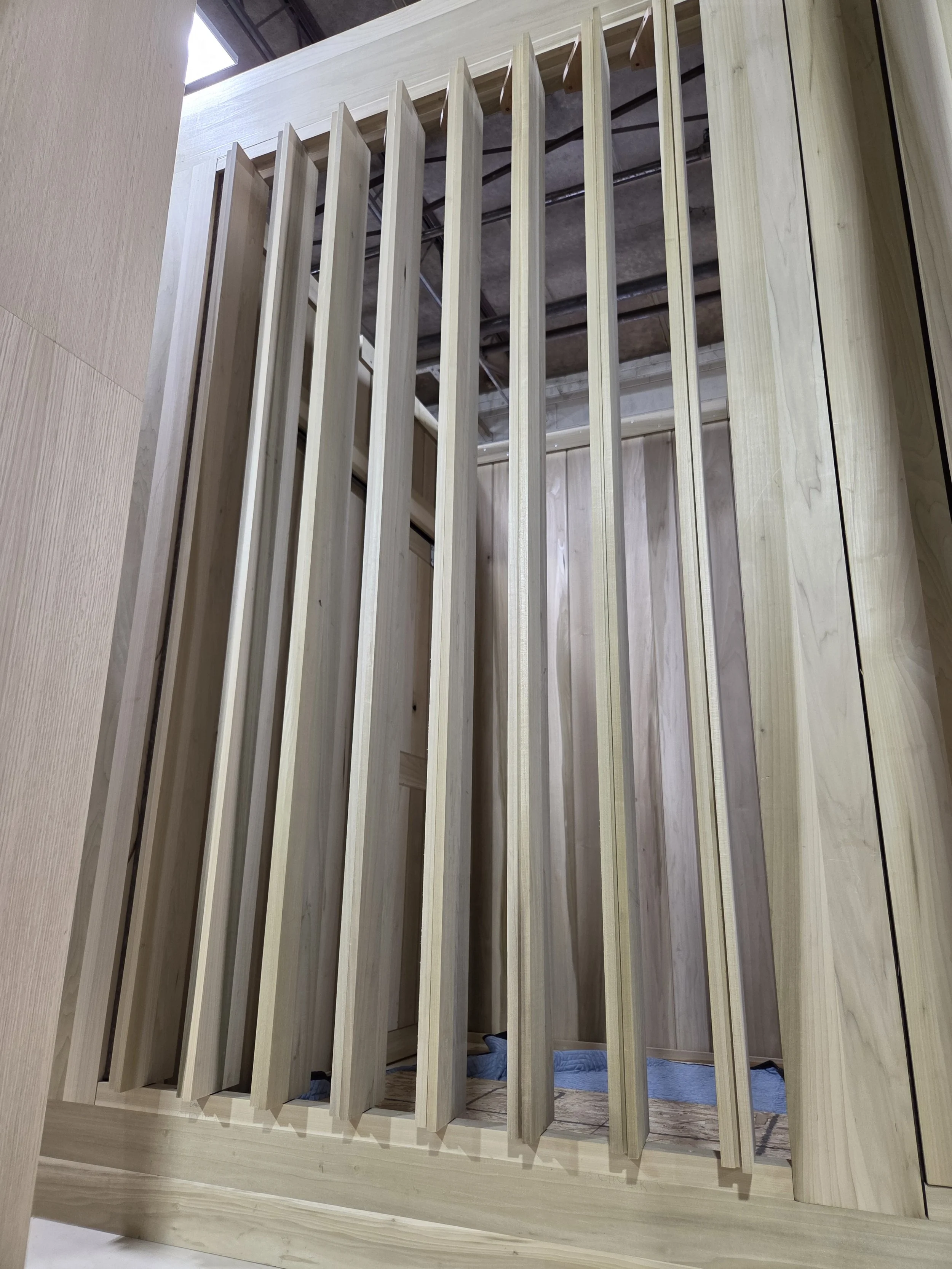The shades of one of the enclosures