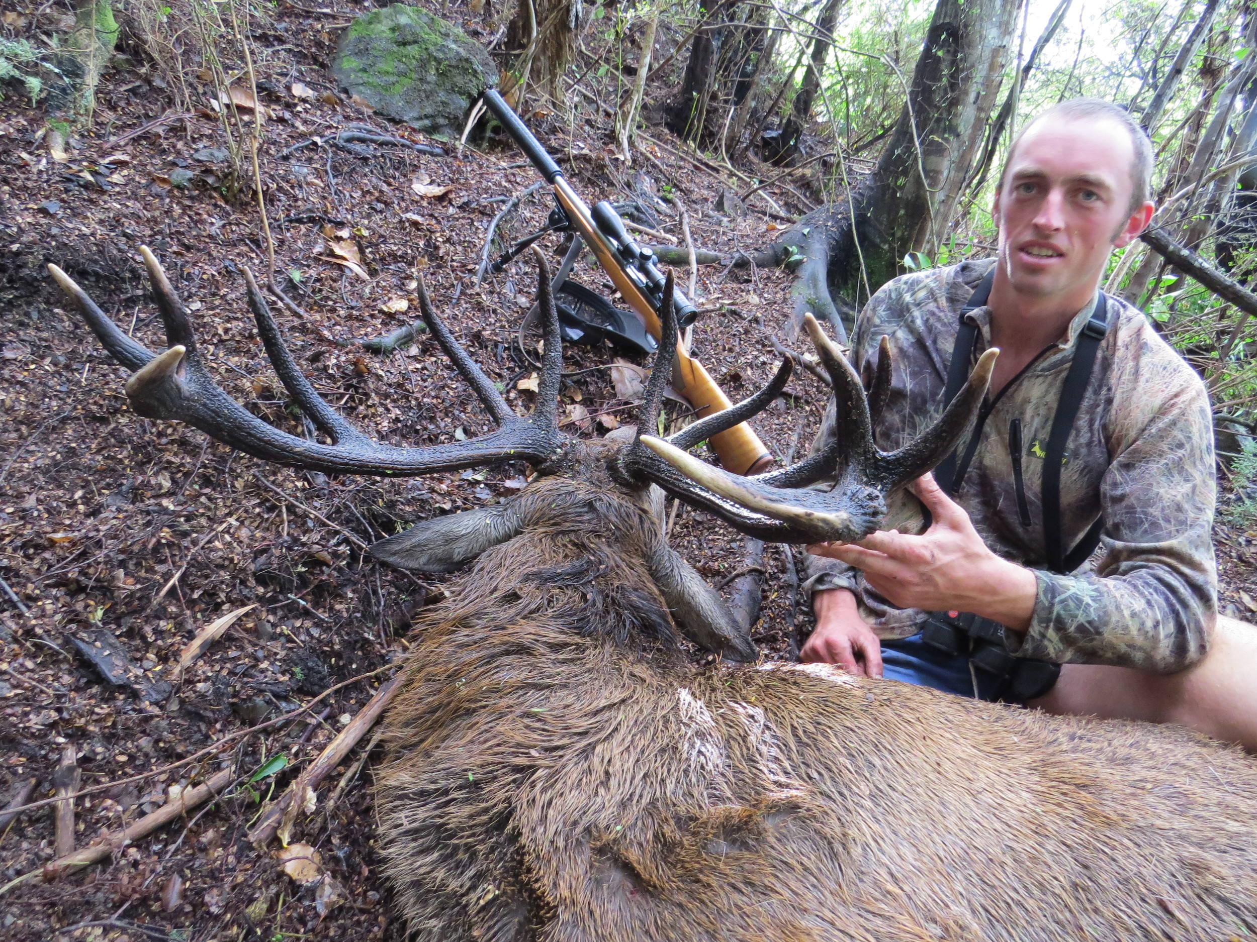  Top view of Ryan Carr's red stag -  Photo by Johnny Wigley 