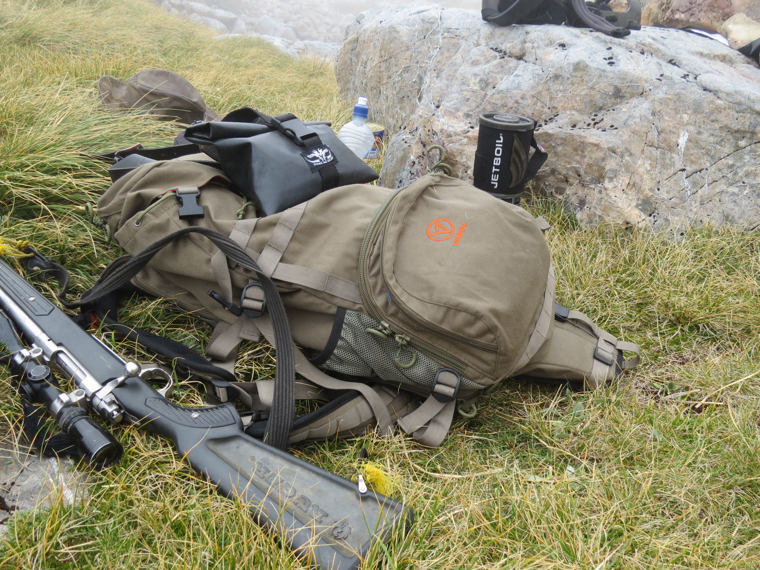  A pack with built in rifle scabbard makes life easier, plus a weather proof camera bag on your waist belt for quick access to your photo opportunities.  