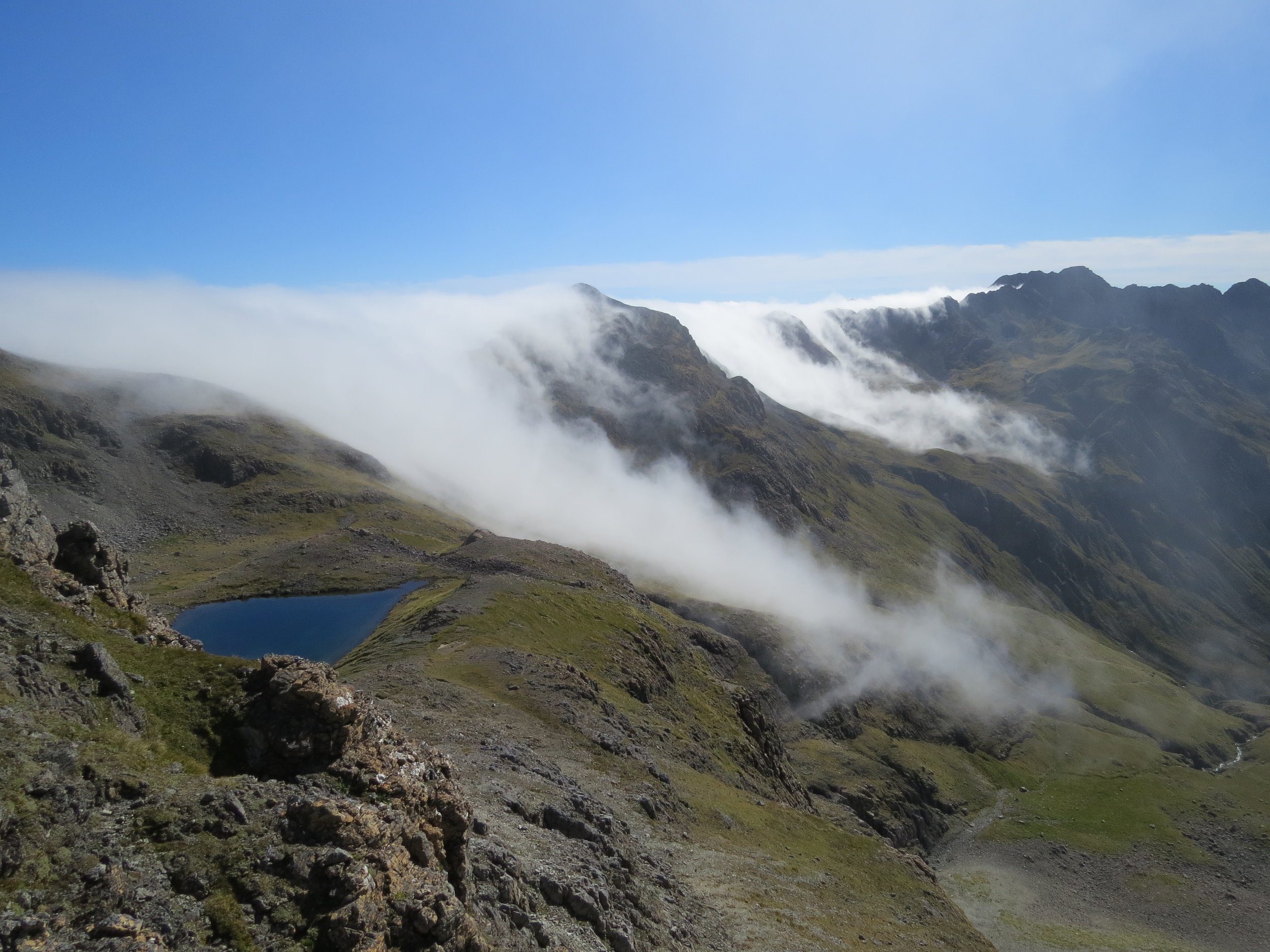  Getting fogged in is a very real threat, always carry a GPS and mark your packs if you leave them. 