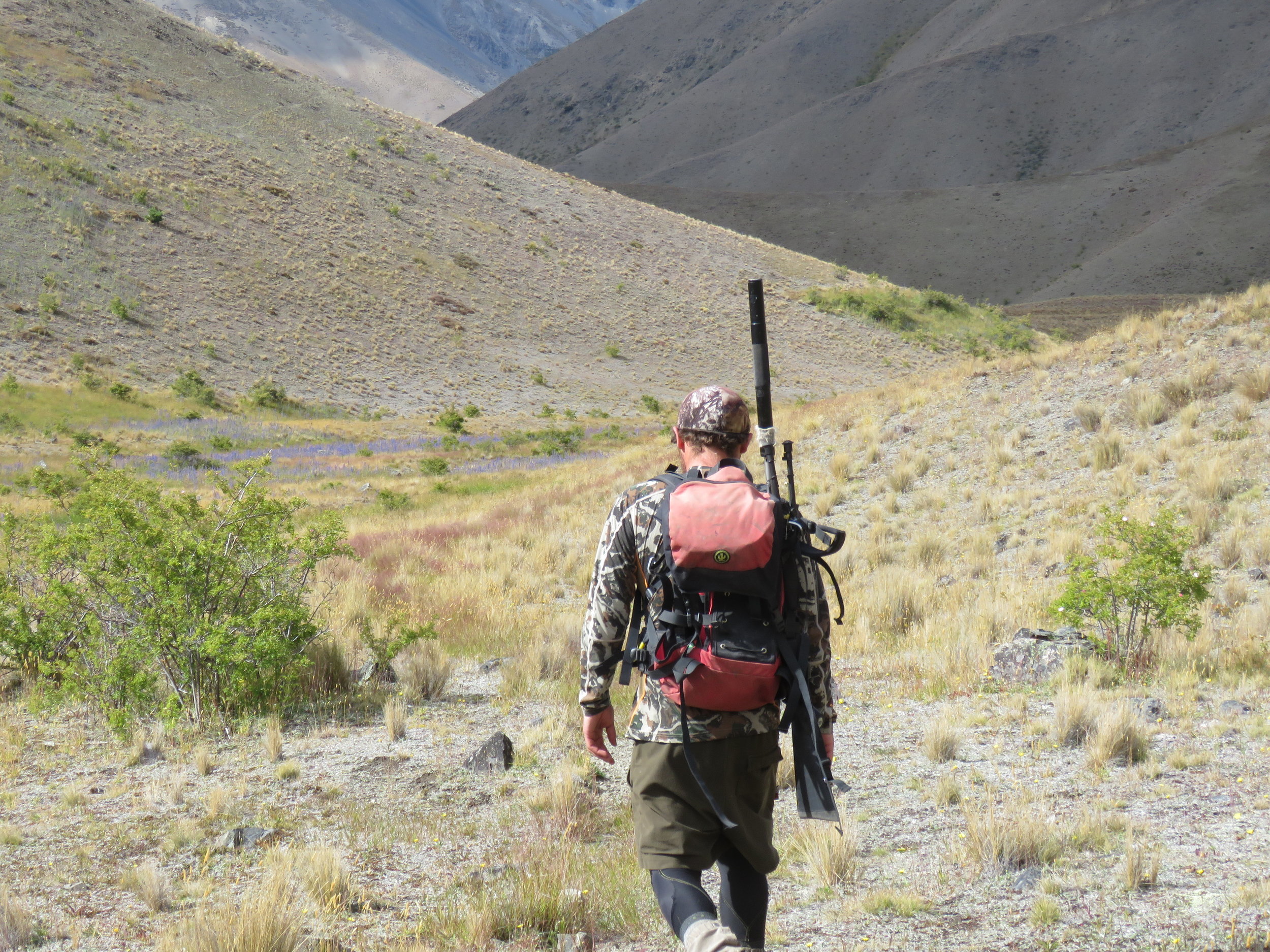 Cam McKay drew the short straw and lugged the big ole rifle around everywhere.