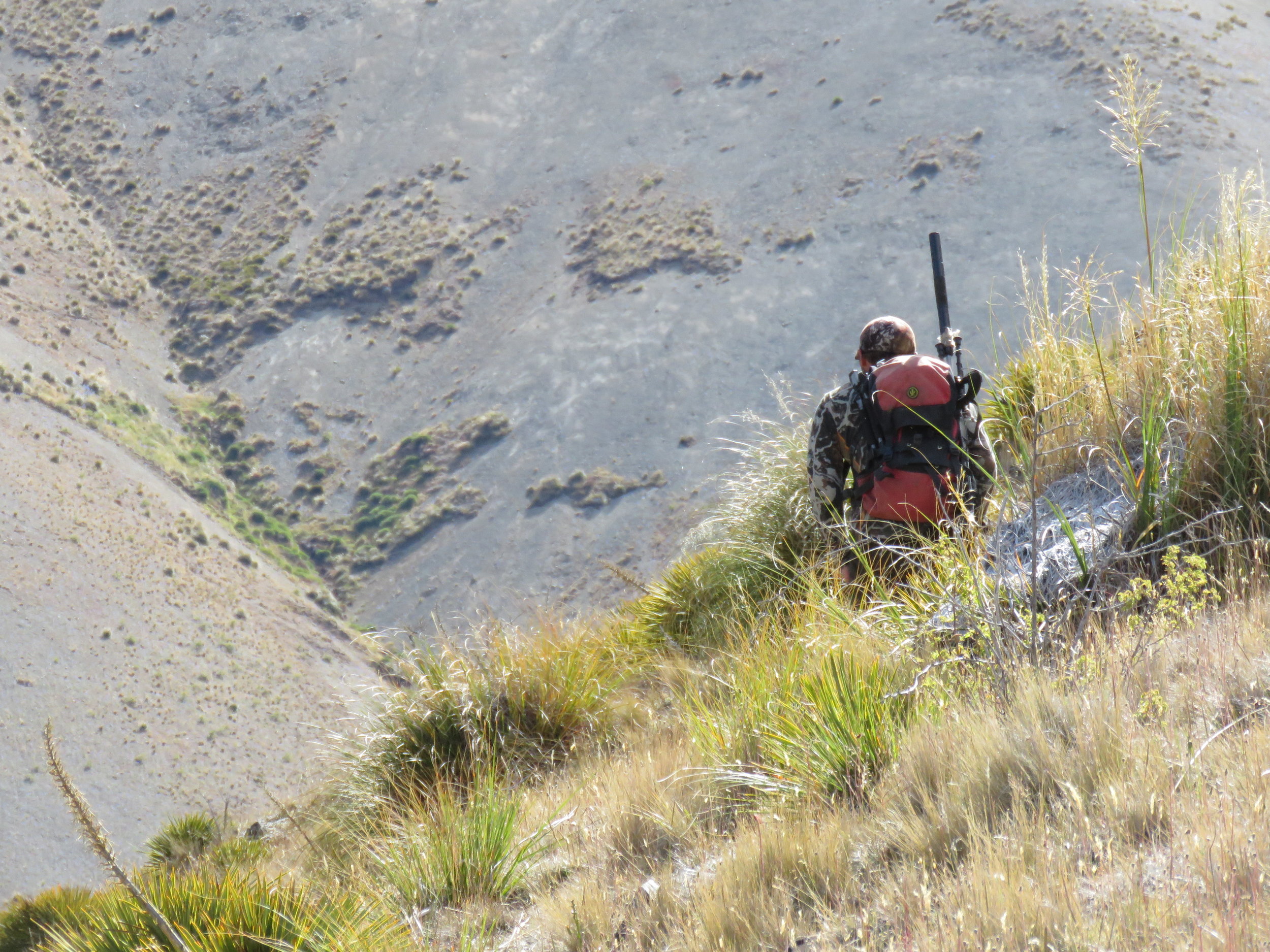  Taking a sneaky peak over the ridgeline. 