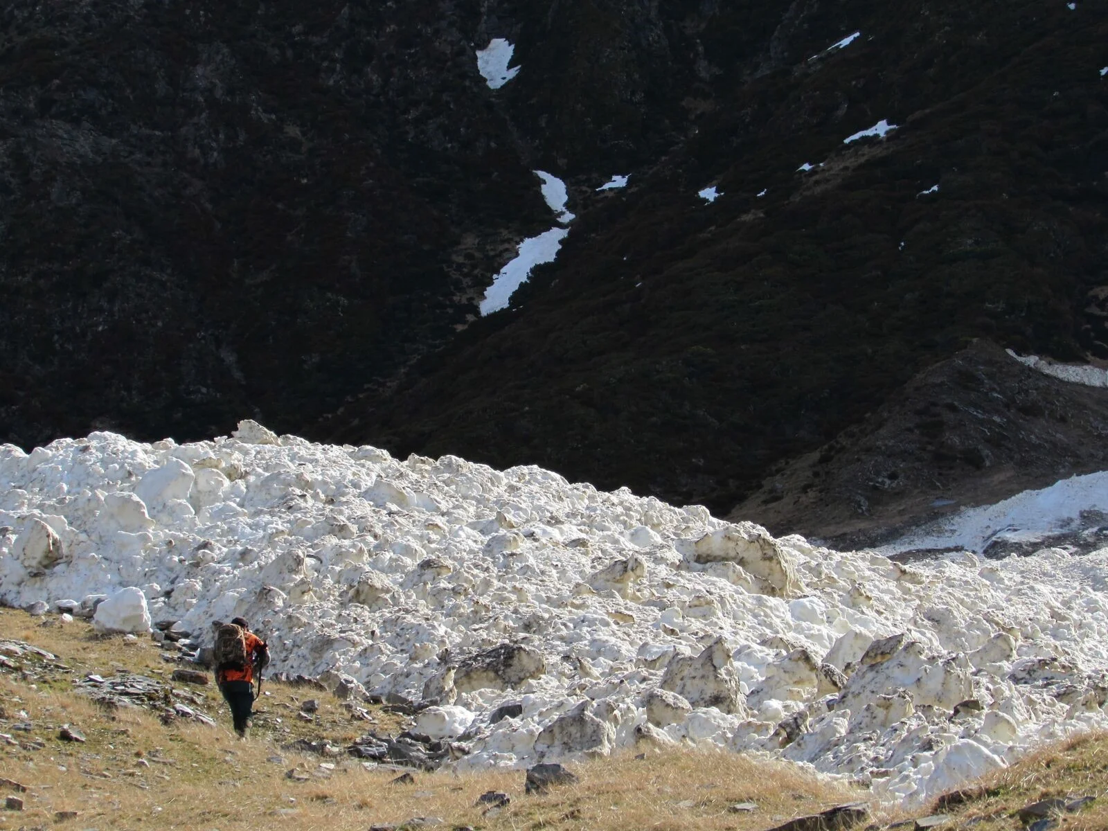 Avalanche debris - image @ R Wells