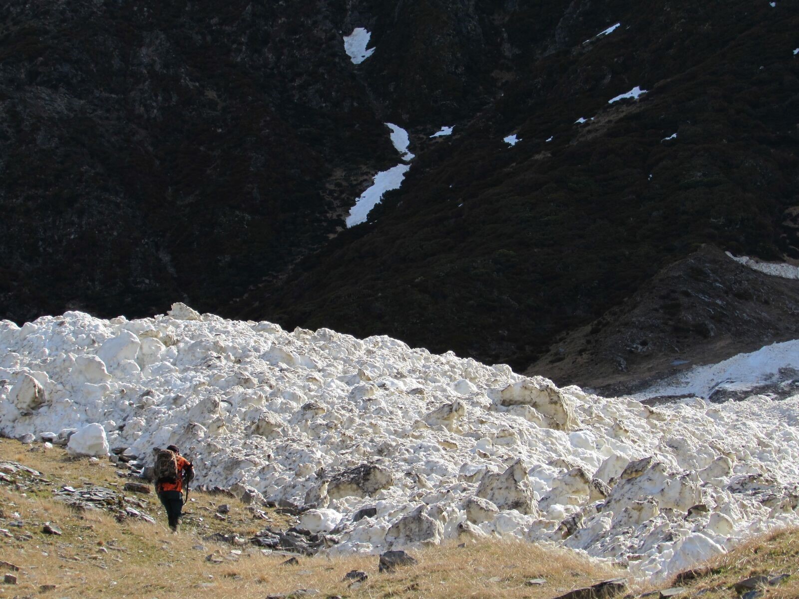  Avalanche debris - image @ R Wells 