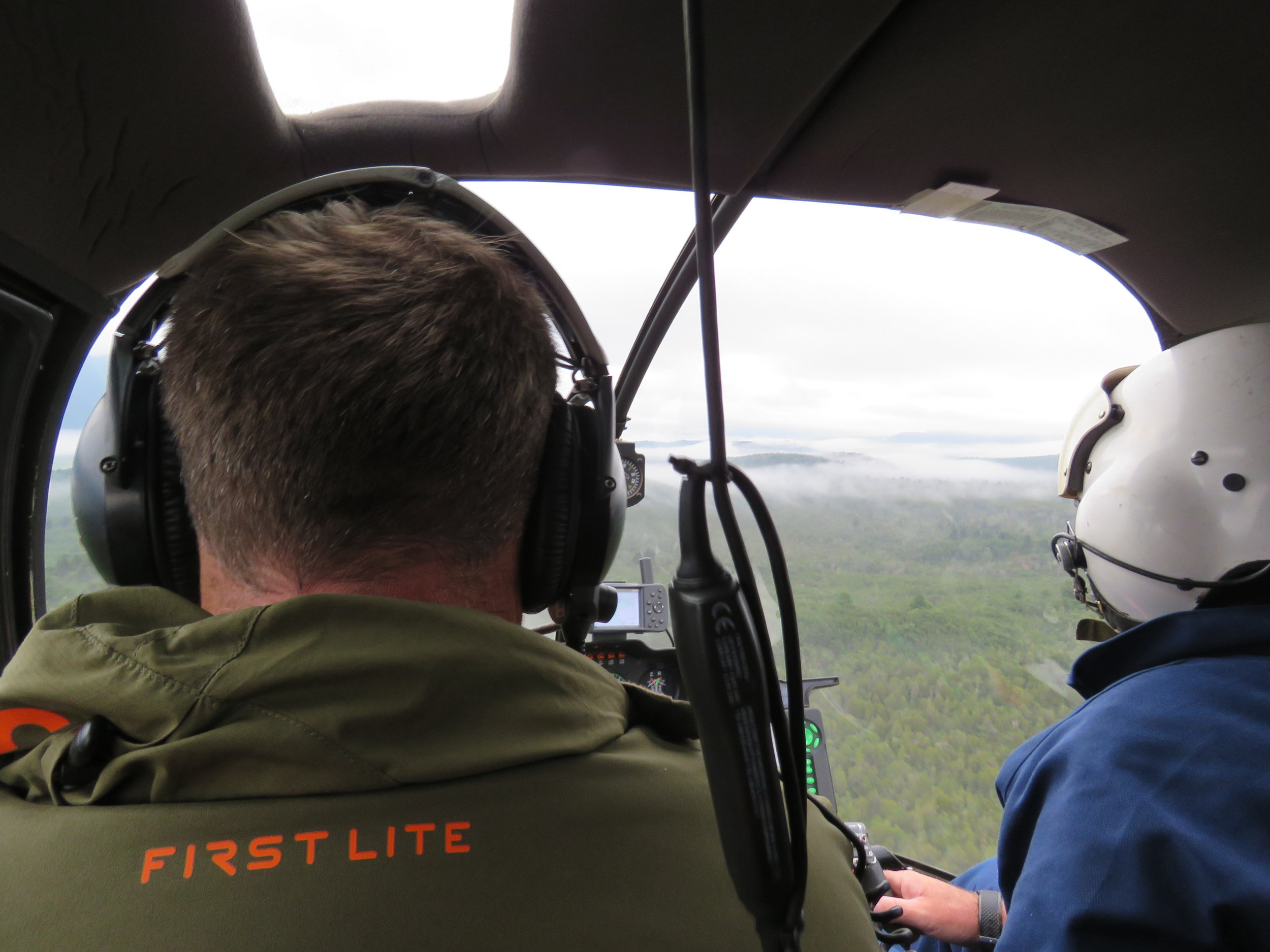  Flying in with  Ahaura Helicopters  first lite