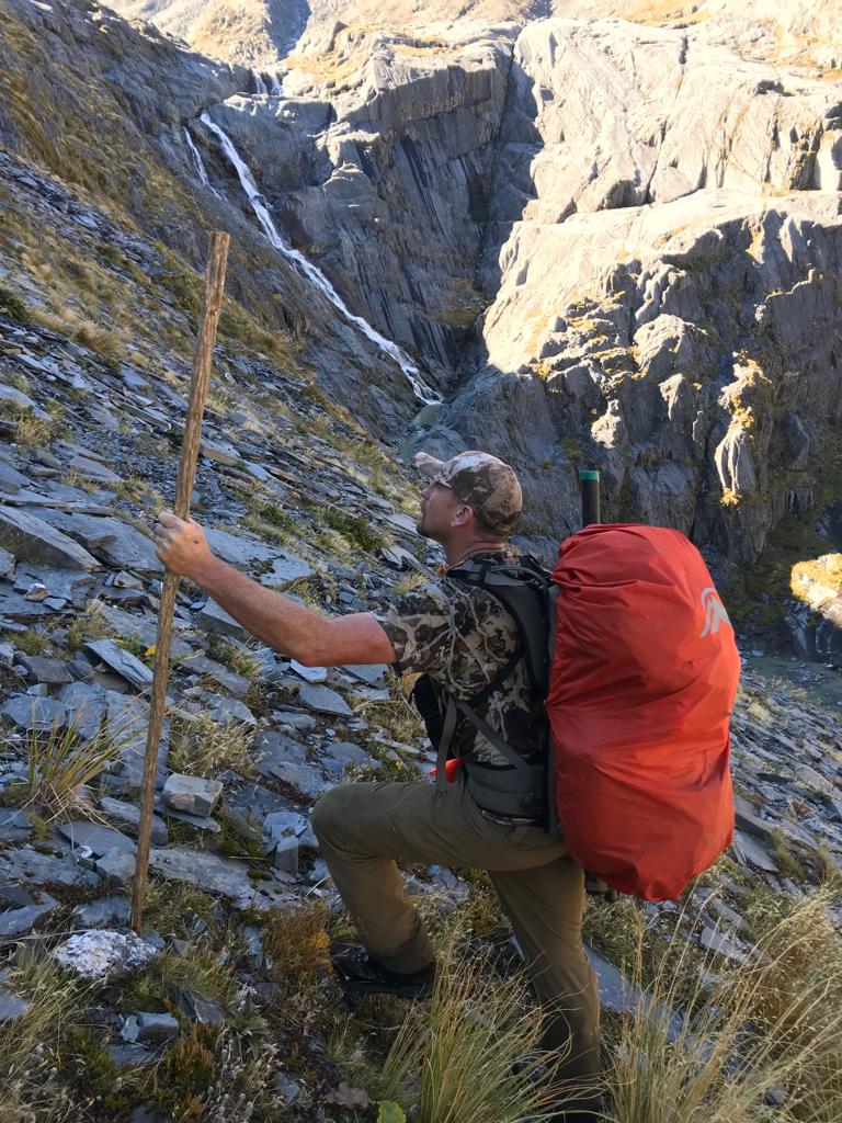 A sharp little climb out of Stag Creek takes you up beside the outlet of the Ivory Lake. We were very excited to get to one of the worlds most scenic remote hut locations.