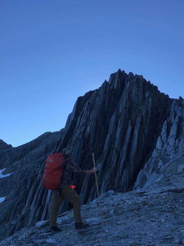 Some of the mountain crossing section is very formidable in its appearance, but I assured the camera lady that there was a way through somewhere!