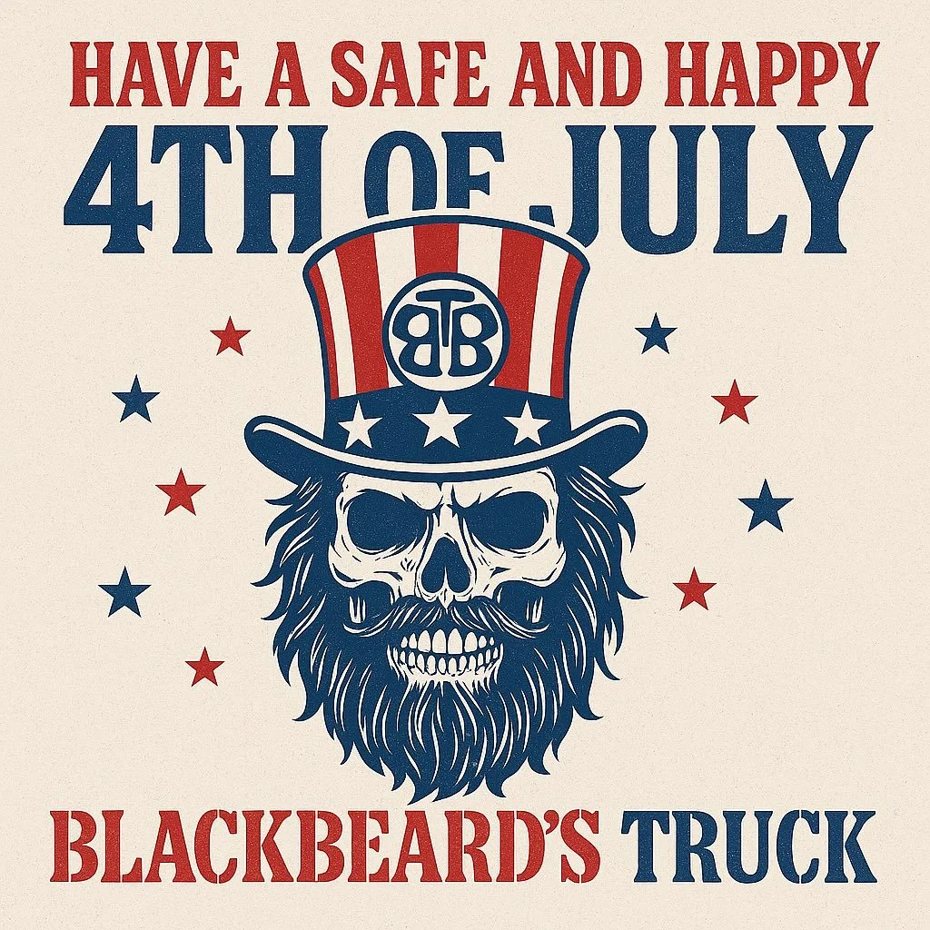 Wishing you a rockin&rsquo; 4th of July! #happy4thofjuly❤️💙 #BlackbeardsTruck
