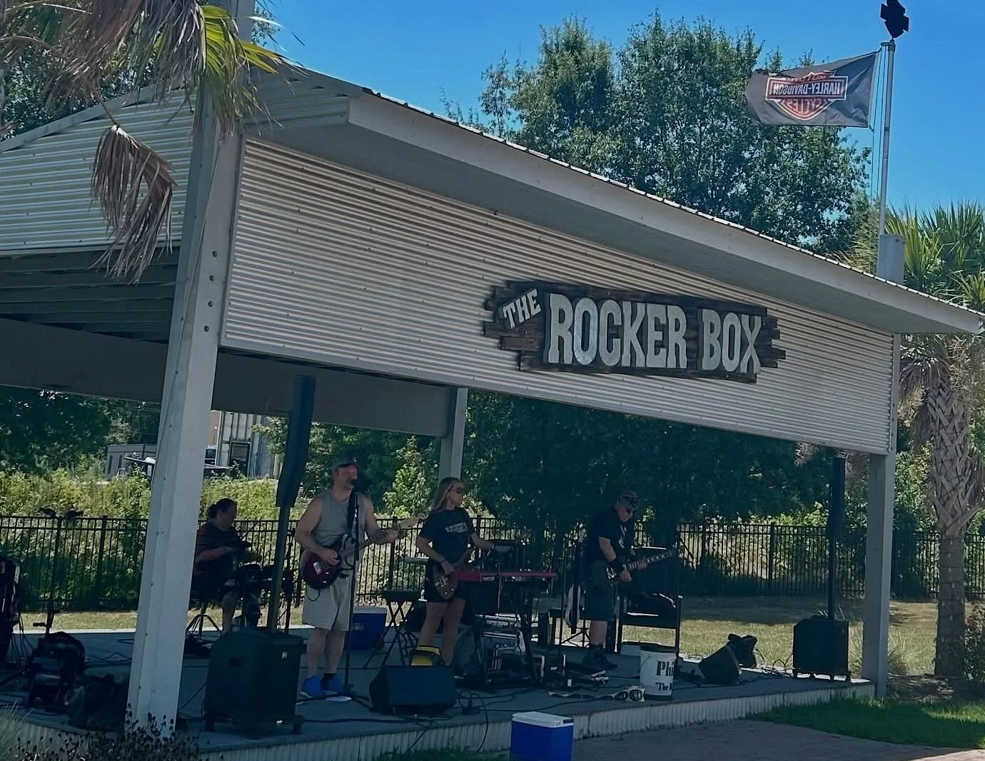 What a fun Rocker Box Revival! We greatly appreciate the opportunity to bring the live music for today&rsquo;s event at @thehavenharley! Thank you so much to the staff and patrons for a rocking good time! 📸 credit to The Haven Harley Davidson