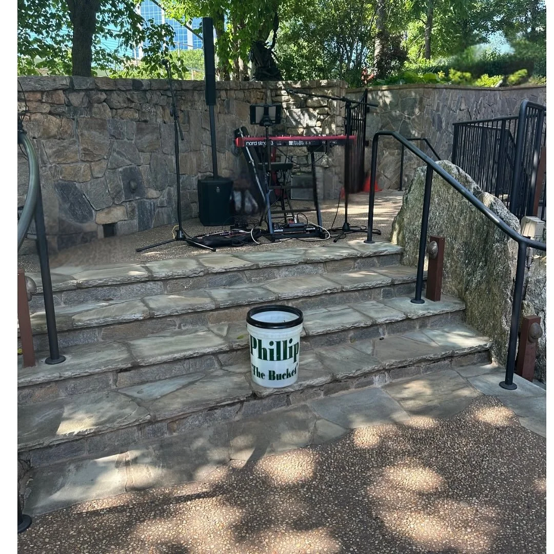 Set and ready to roll. Come on down to enjoy this beautiful summer evening at Spirit &amp; Bower in Greenville, SC #BBTAcoustic #rockoriginals #rockcovers