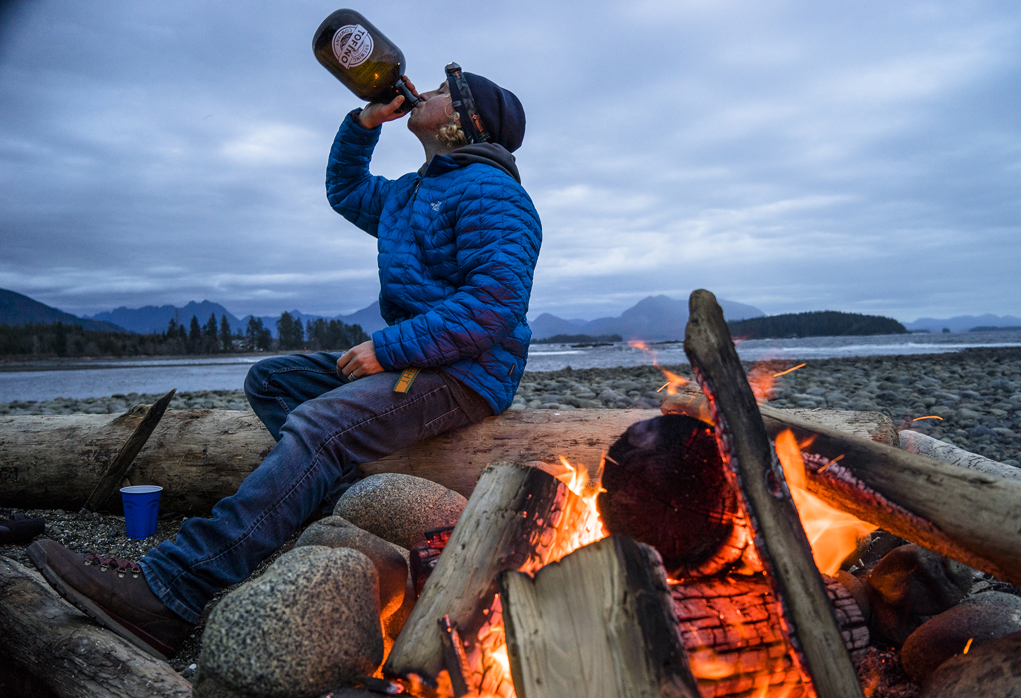  David Carrier Porcheron. Thermoball Campaign. Tofino, British Columbia.&nbsp;Photographer: Chris Burkard. 