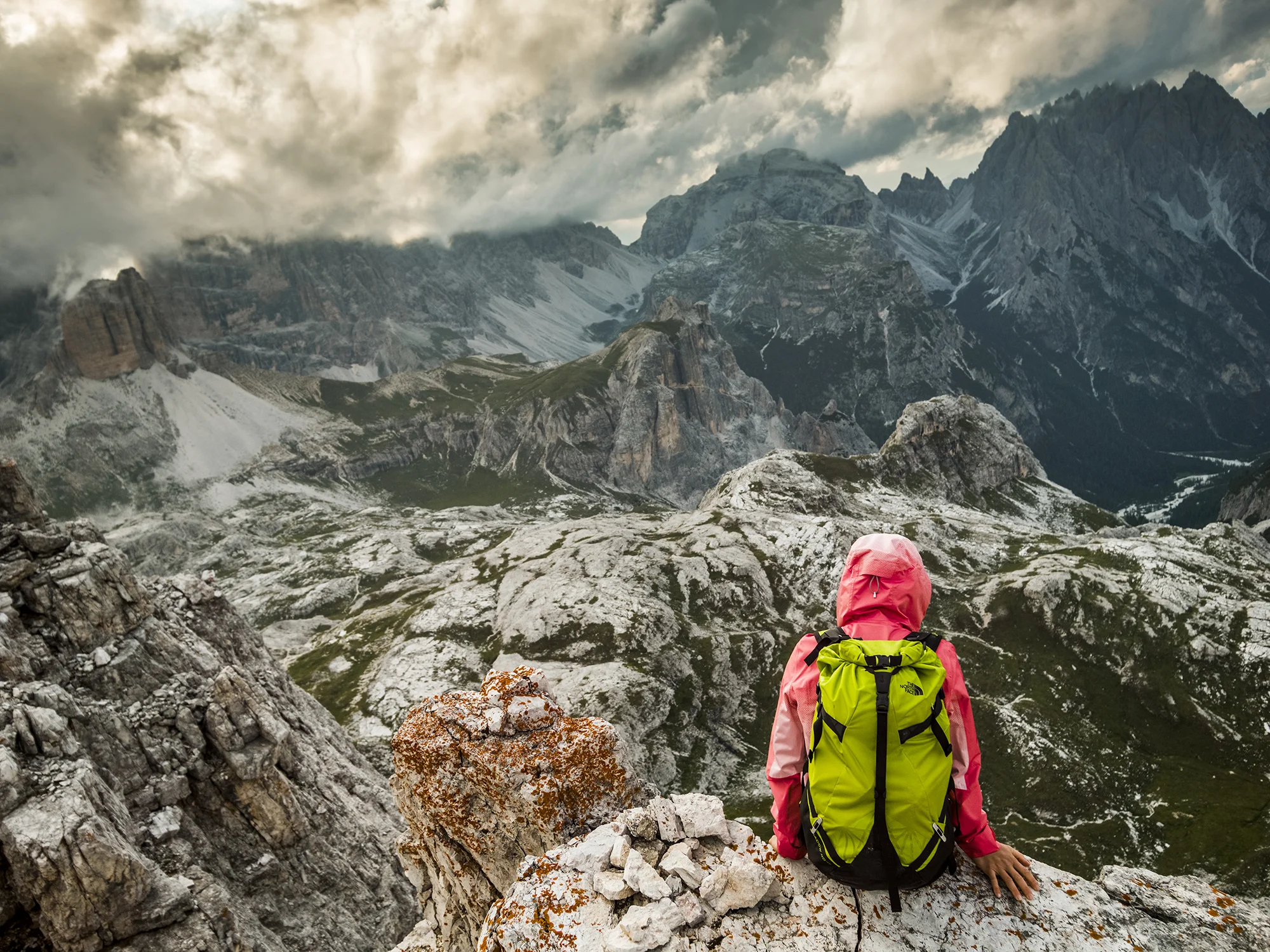 Caroline Ciavaldini. Dolomites, Tre Cime, Italy. Photography by Tim Kemple.