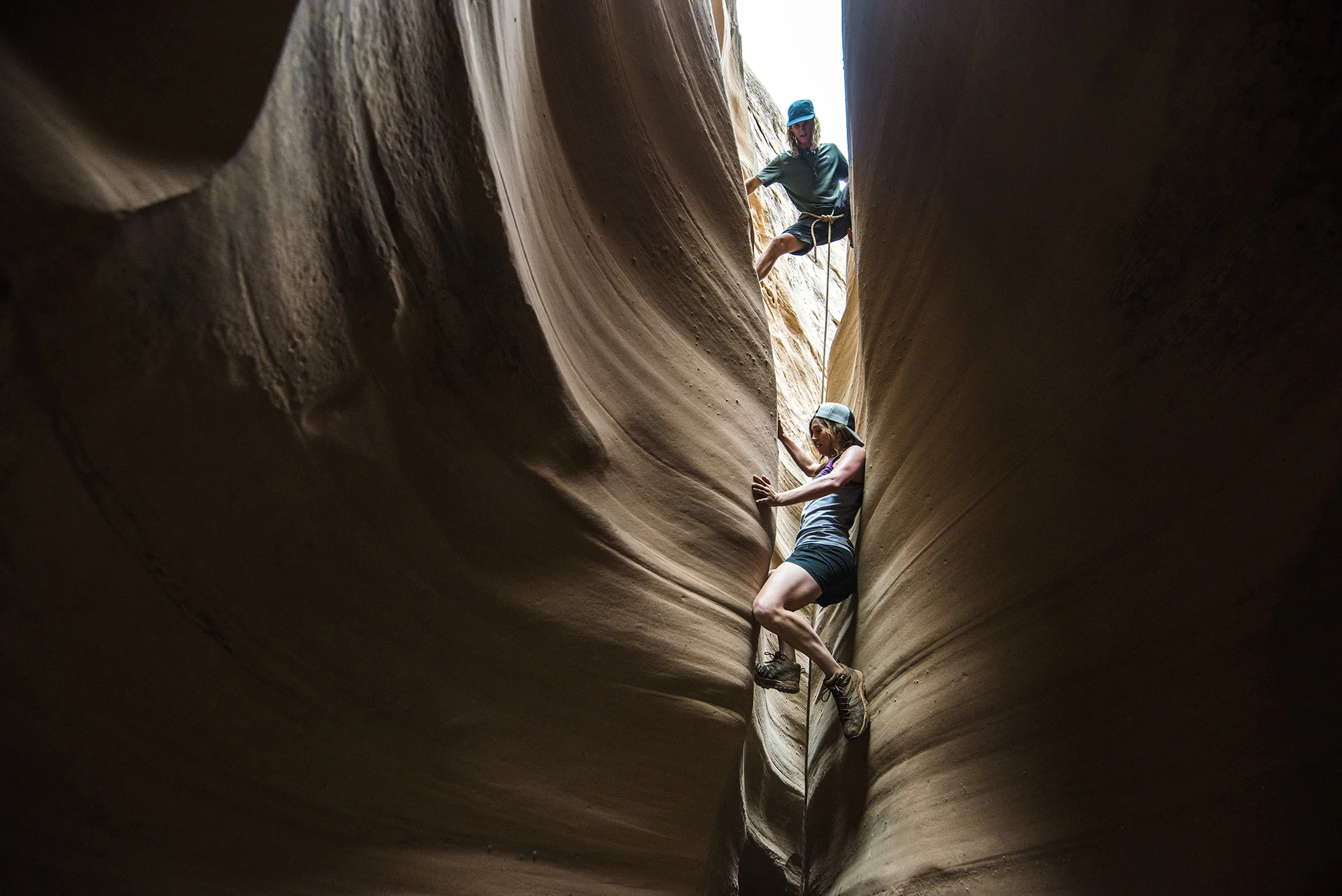 Johnny Collinson and Kaitlyn Farrington. San Rafael Swell, Utah. Photography by Tim Kemple.