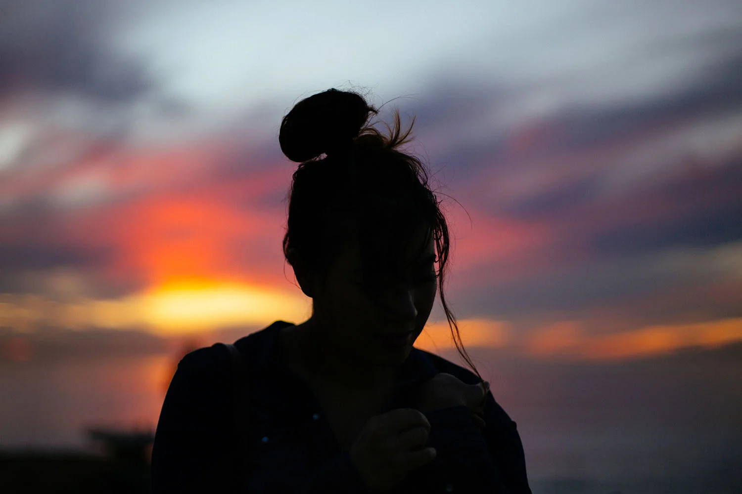 sunset cliffs in san diego, california portrait by ryan kuratomi