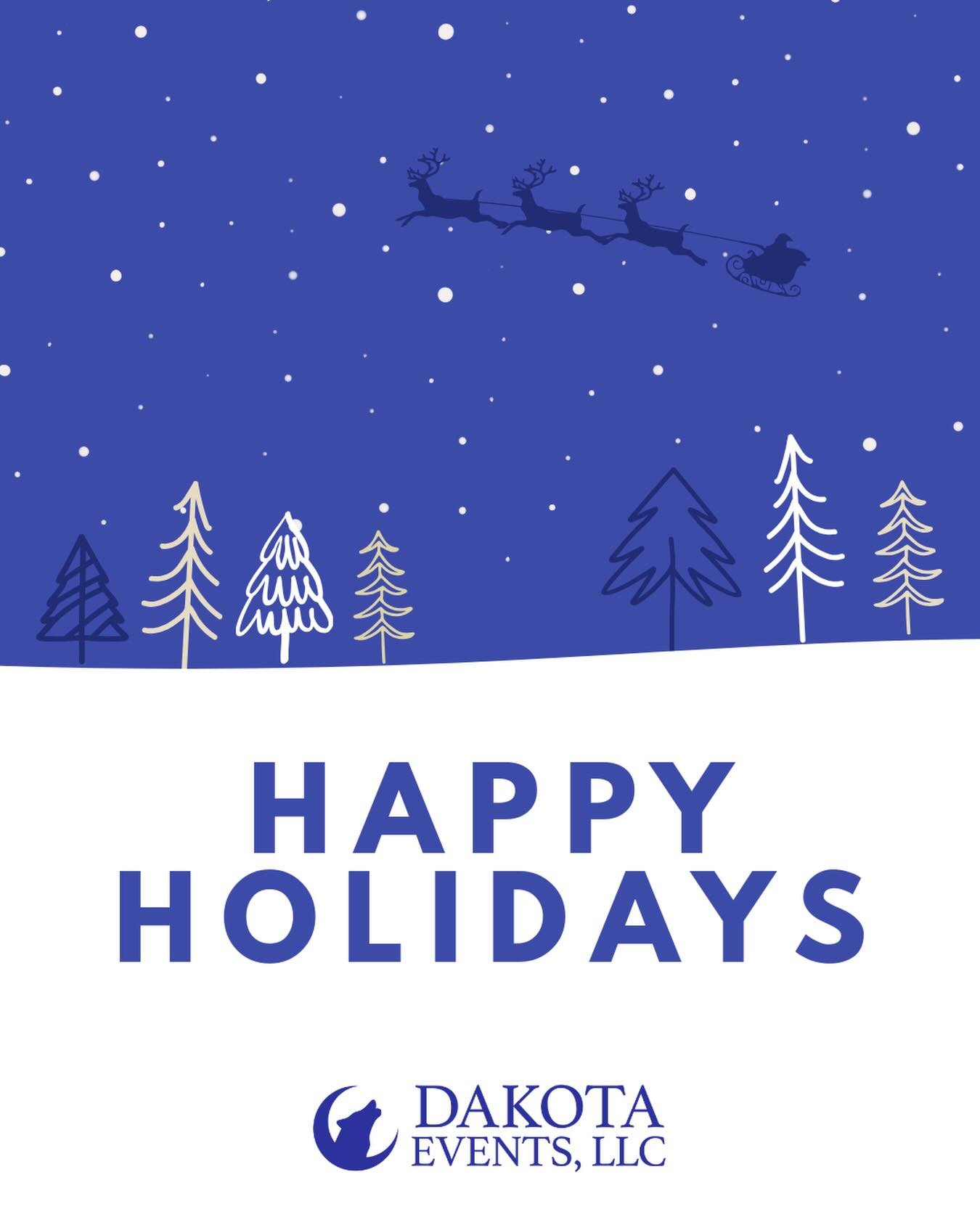 From all of us at Dakota Events, we wish you peace, joy, &amp; cherished moments this holiday season! 🎄☃️
.
.
.
#HappyHolidays #DakotaEvents