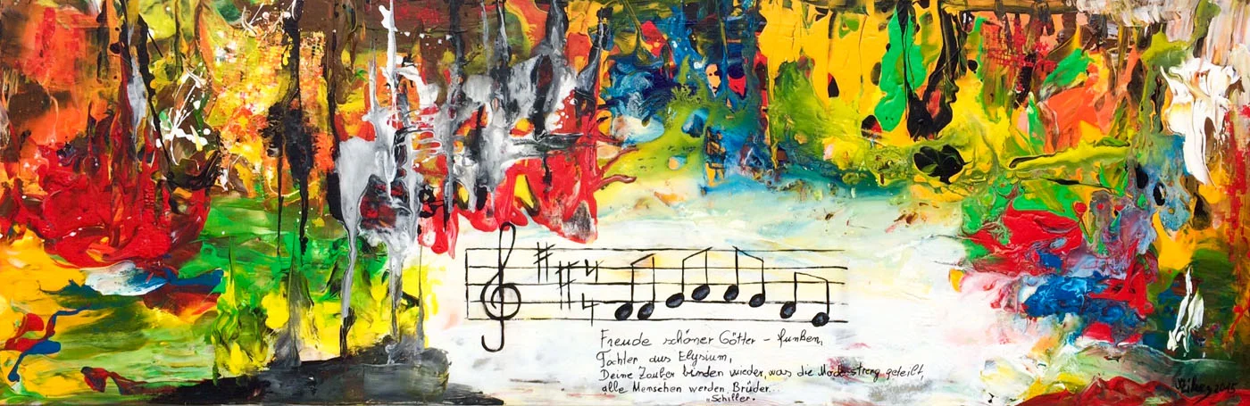 Freude schöner Götter 2015, Acryil auf Leinwand, 100 x 120 cm