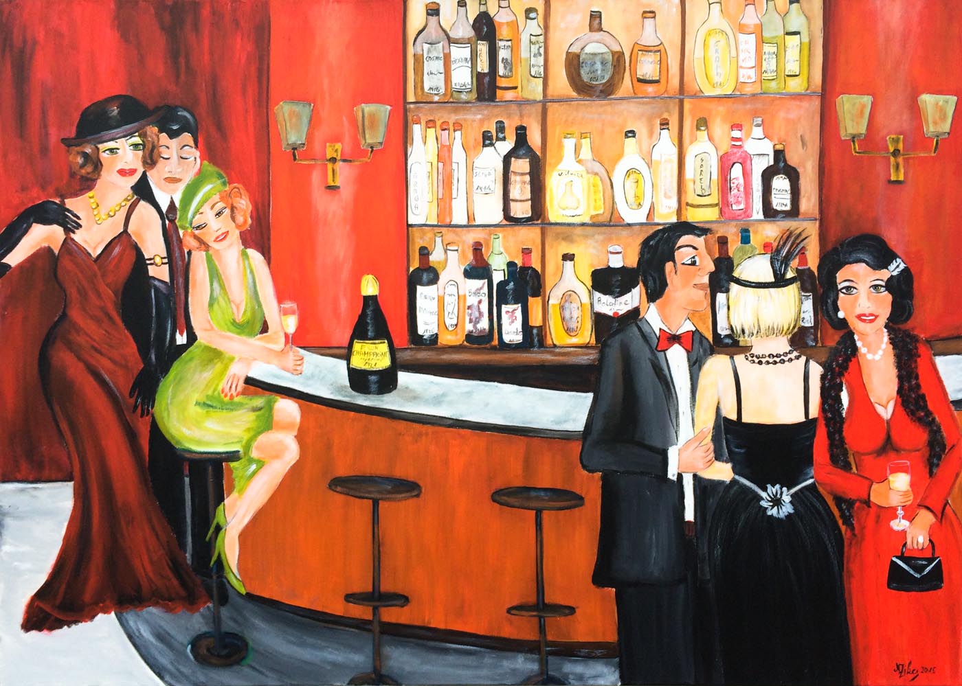 --------- 2015, Acryil auf Leinwand, 100 x 120 cm