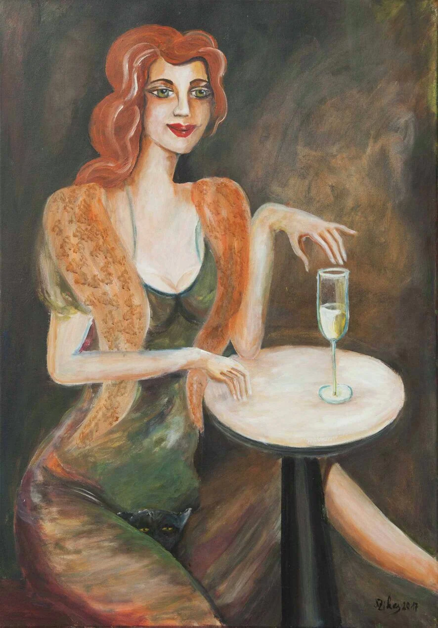   Cat   2017, Acryil auf Leinwand, 70 x 100 cm 