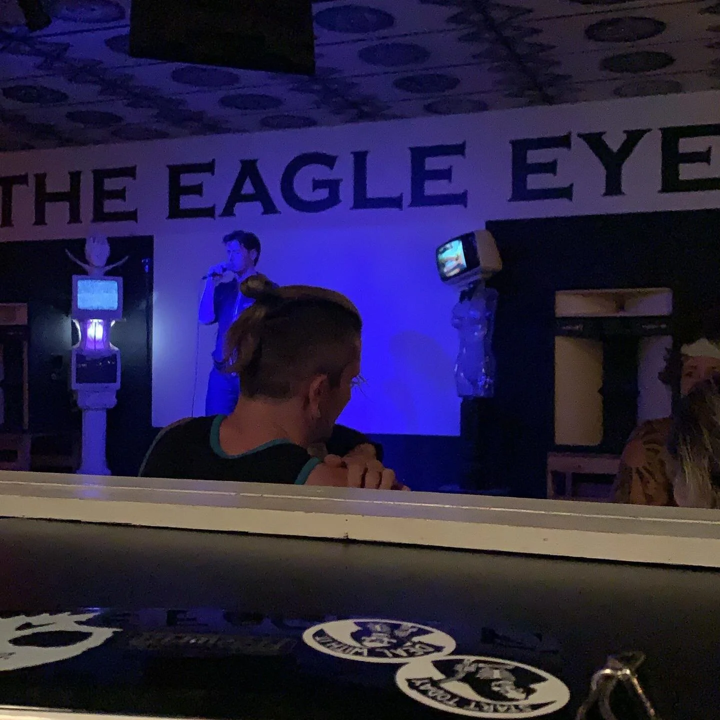 I have missed this stage so much. Few other spots in town give you the feeling of being on a stage, instead of in a bar. The giant amps and set dressing seal the deal. So thankful that the Eagle Eye and their karaoke night survived lockdown. 

Gonna 