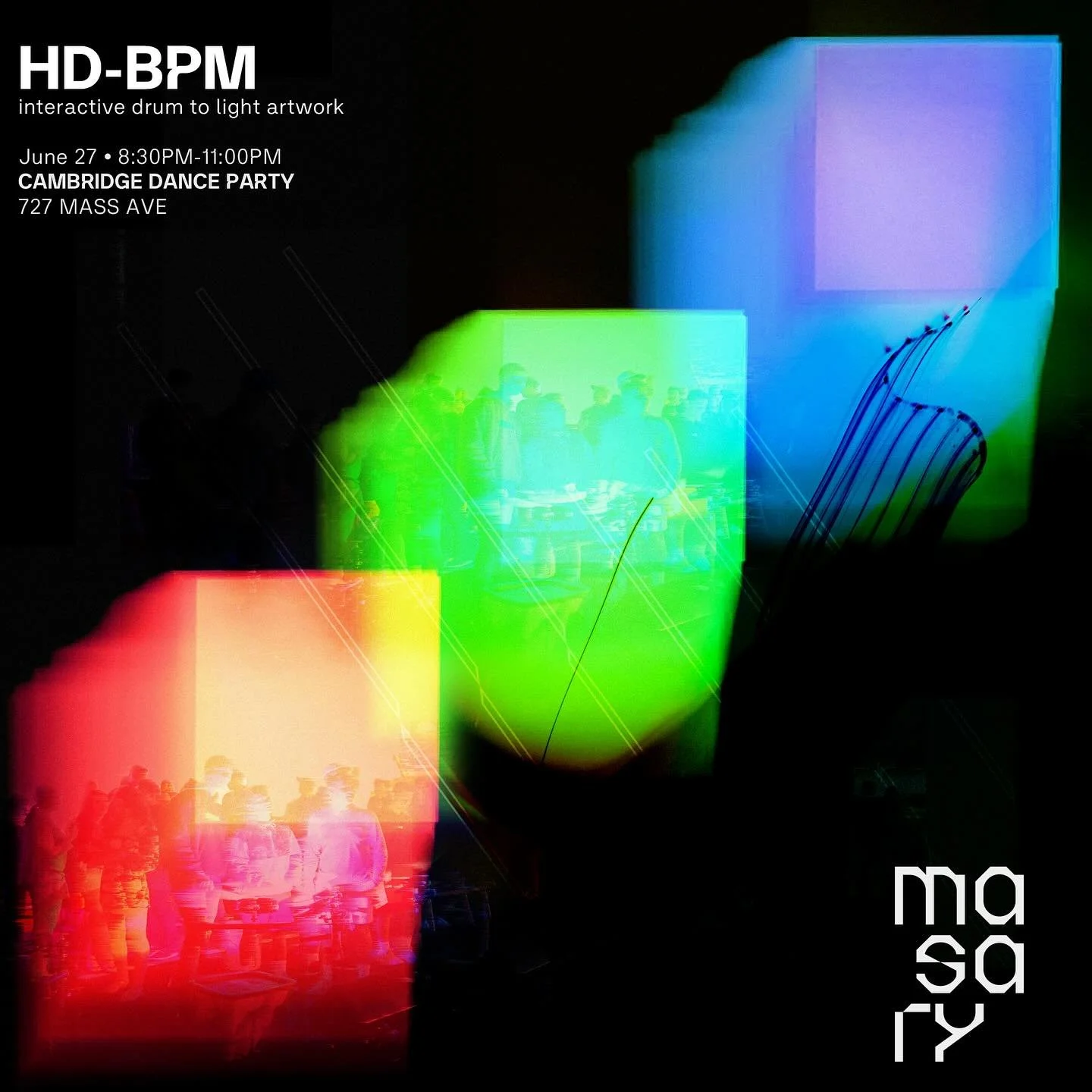𝙣𝙚𝙬 𝙖𝙧𝙩𝙬𝙤𝙧𝙠 HD-BPM
an interactive drum to light installation. The public is invited to approach two different illuminated drum sets and &lsquo;play&rsquo; primary colors emitting through an array of light. It explores ideas about how sound 