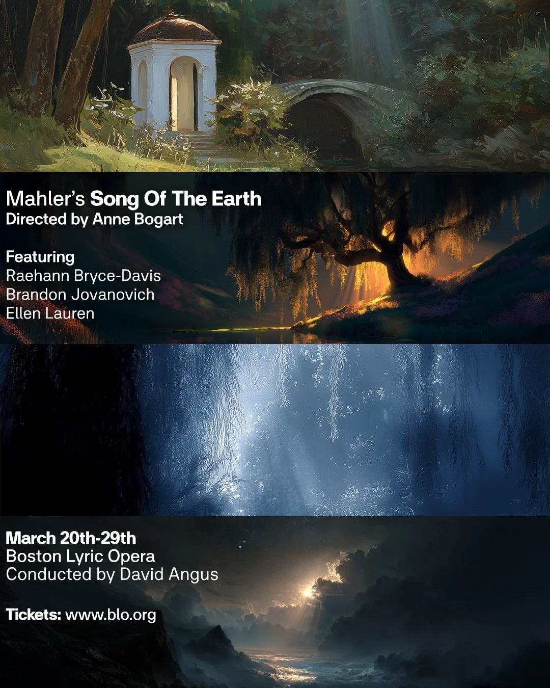 We&rsquo;re excited to share our collaboration with Boston Lyric Opera on Mahler&rsquo;s Song of the Earth, opening tonight (March 20)!

This intimate, reimagined production (directed by Anne Bogart) moves through six songs shaped by ancient Chinese 