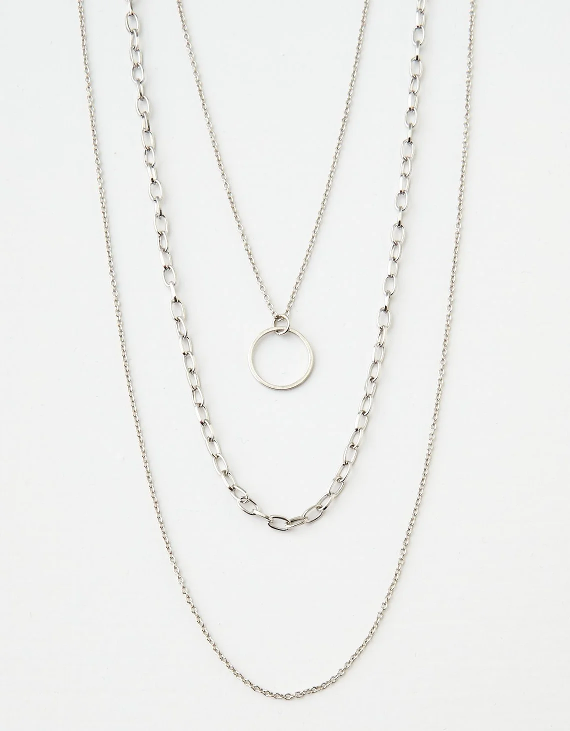e-commerce product details shot of necklaces for American Eagle Outfitters