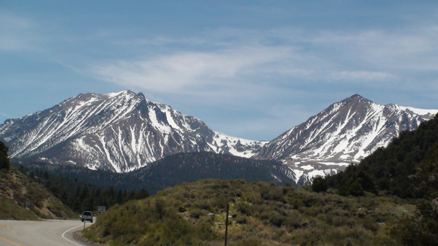 Mt Gibbs and Dana Plateau from Lee Vining