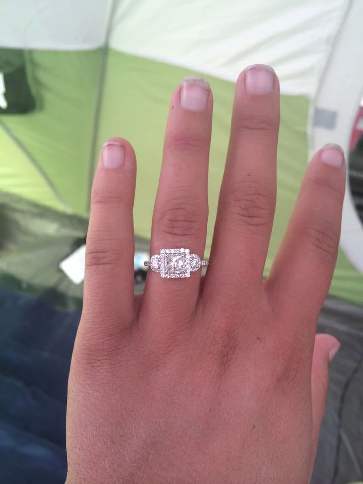 Surprised, while Camping. 