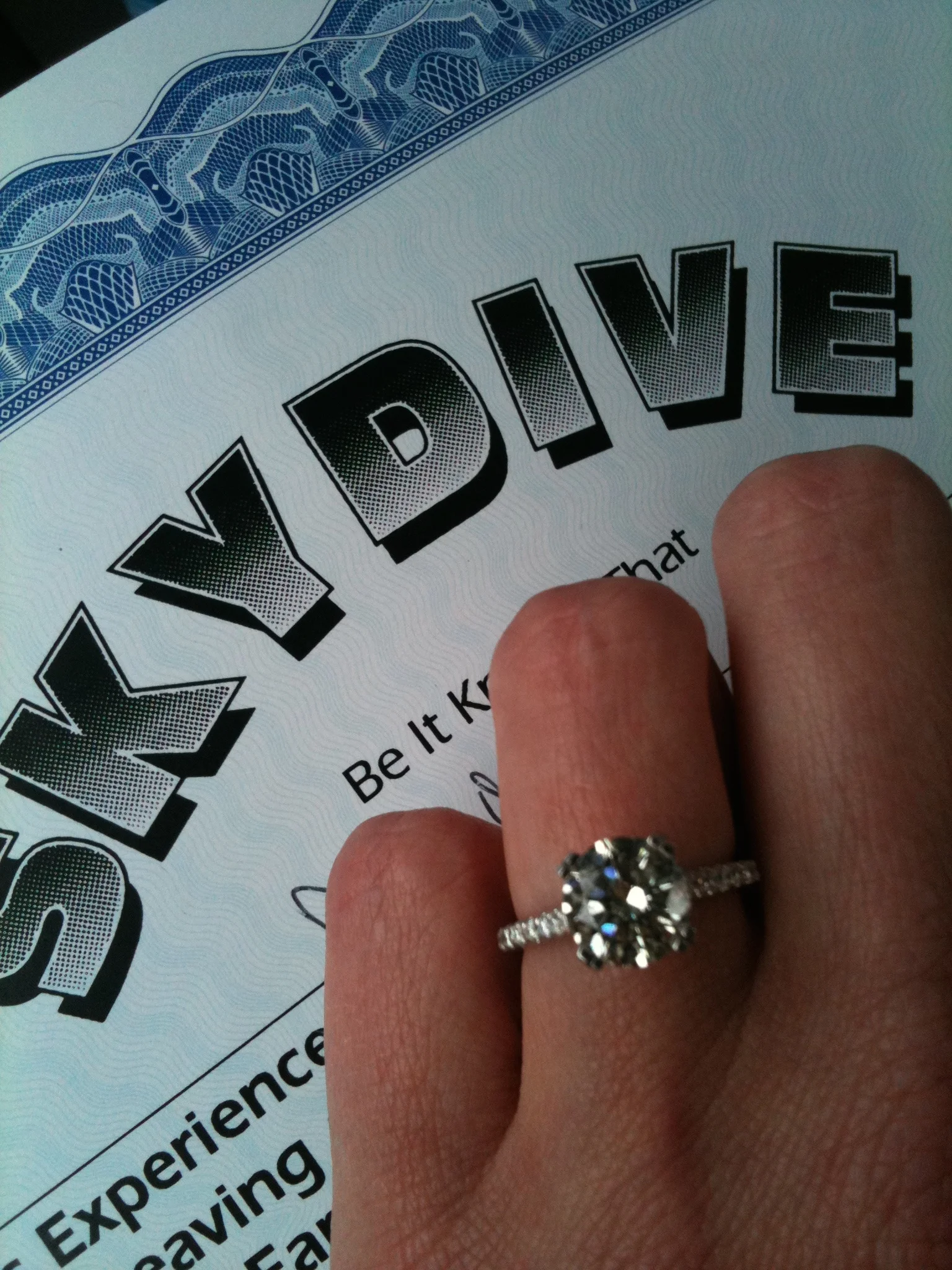 The Skydiving Proposal.