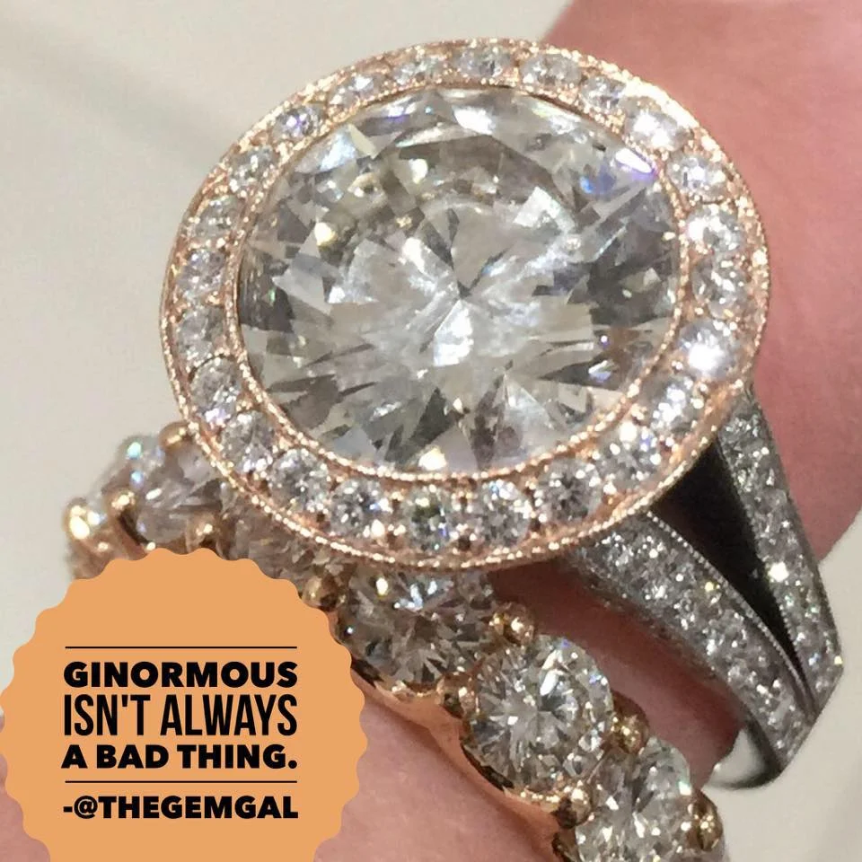 5 carat round brilliant