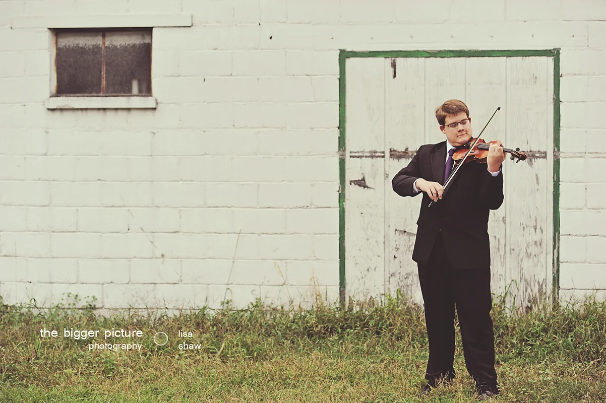 high school music senior portrait caledonia michigan