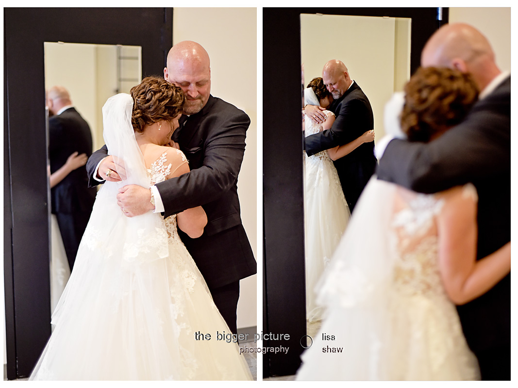 Daddy Daughter First Look Wedding Day The Bigger Picture Photography