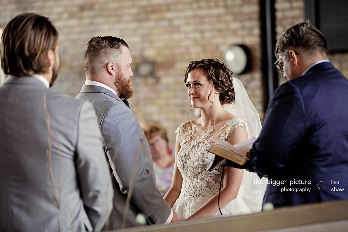 The Bigger Picture Photography Lisa Shaw Michigan wedding ceremony