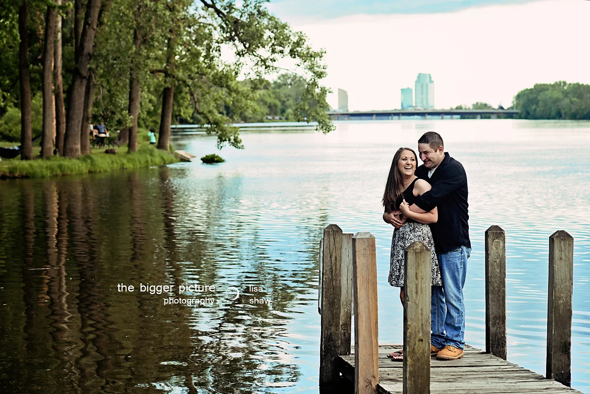 riverside park photo session engagement The Bigger Picture Photography