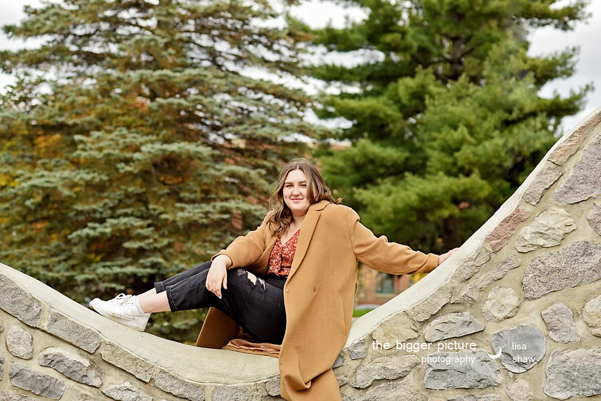 female senior photo west michigan