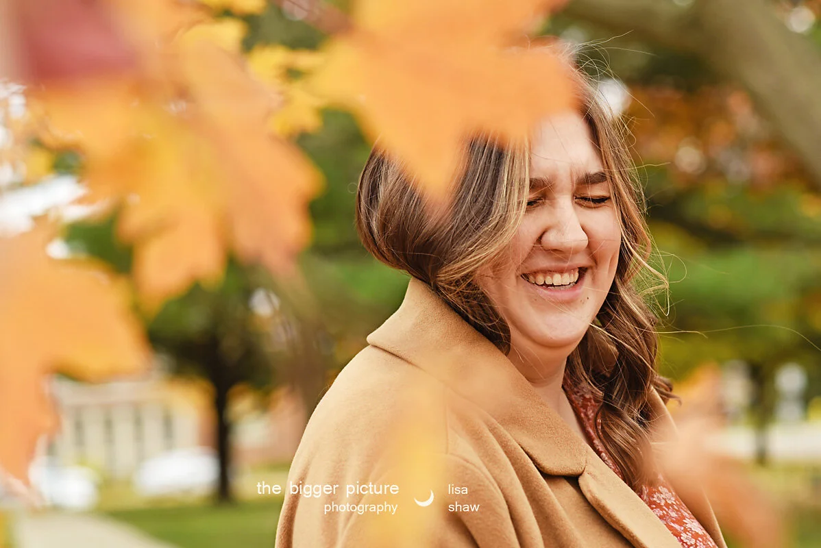 october leaves senior portraits west michigan