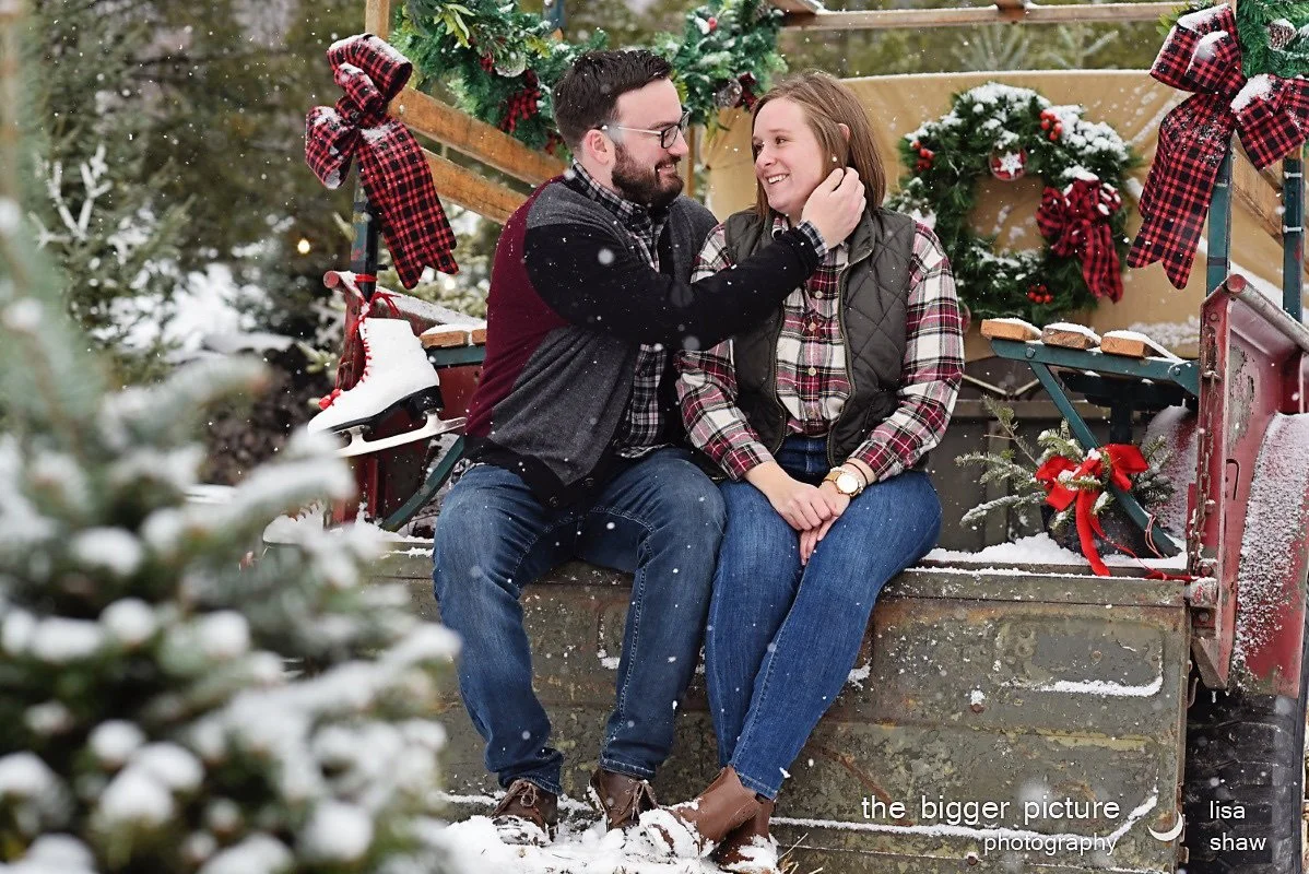 Winter Engagement Lenderink Tree Farm- Jesse and Matt