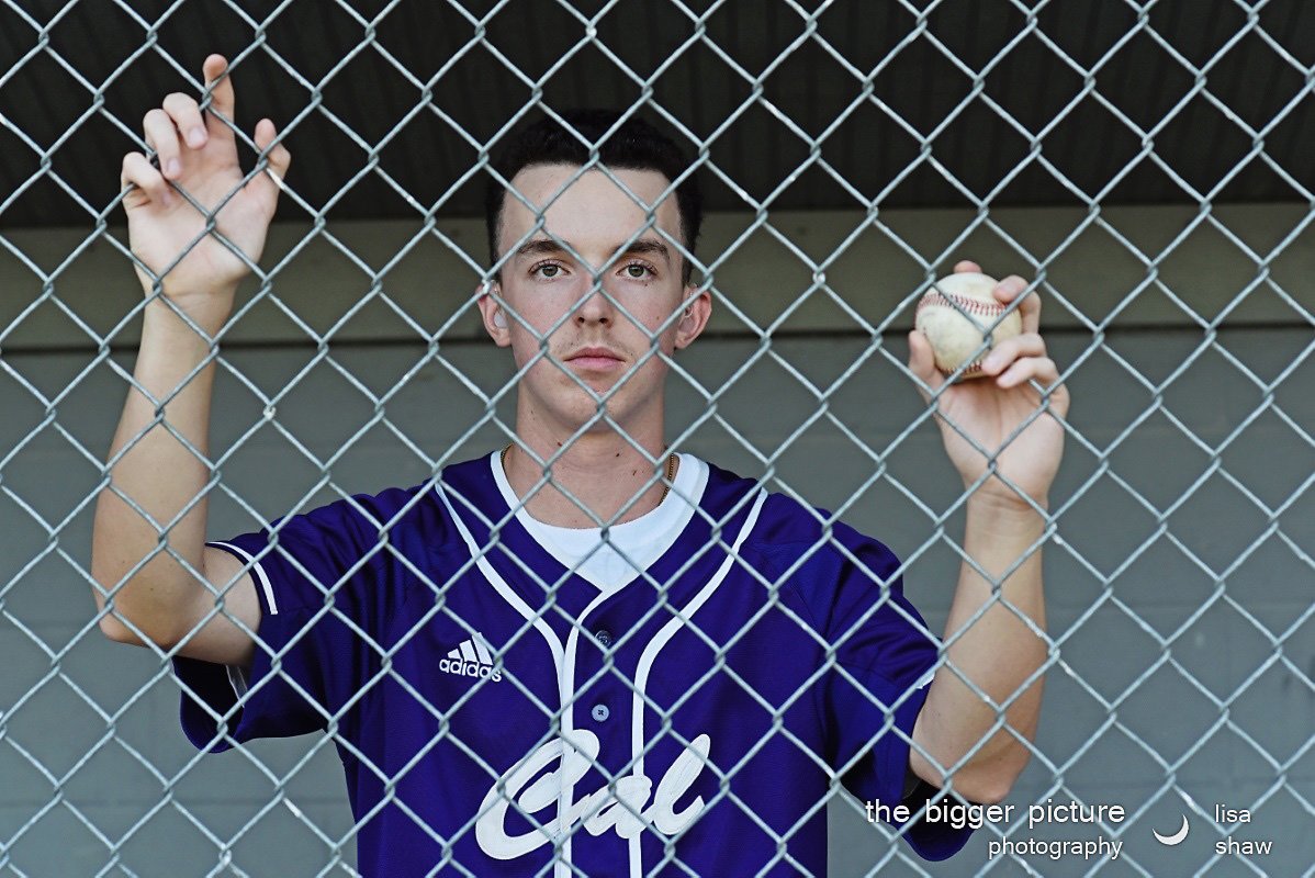 baseball high school senior portrait grand rapids mi