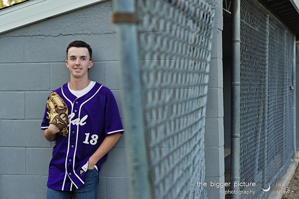 Baseball senior photo high school michigan