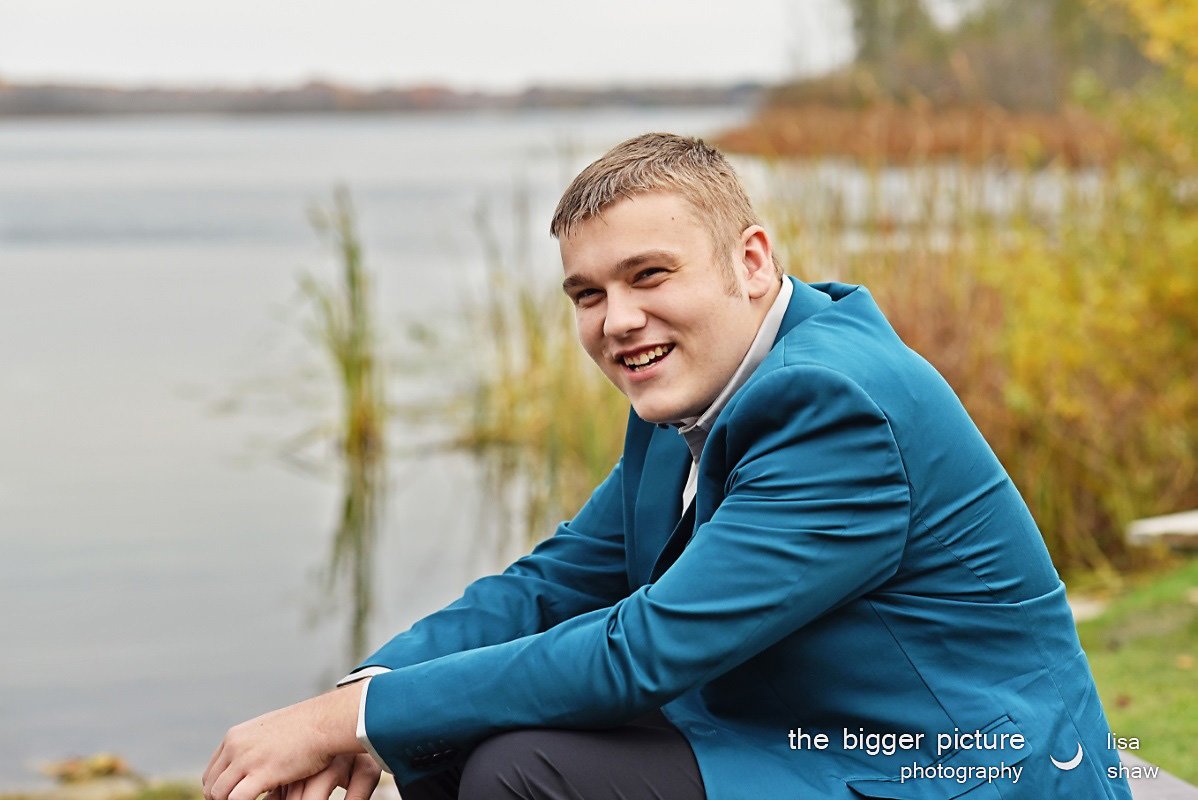 male high school senior portrait 