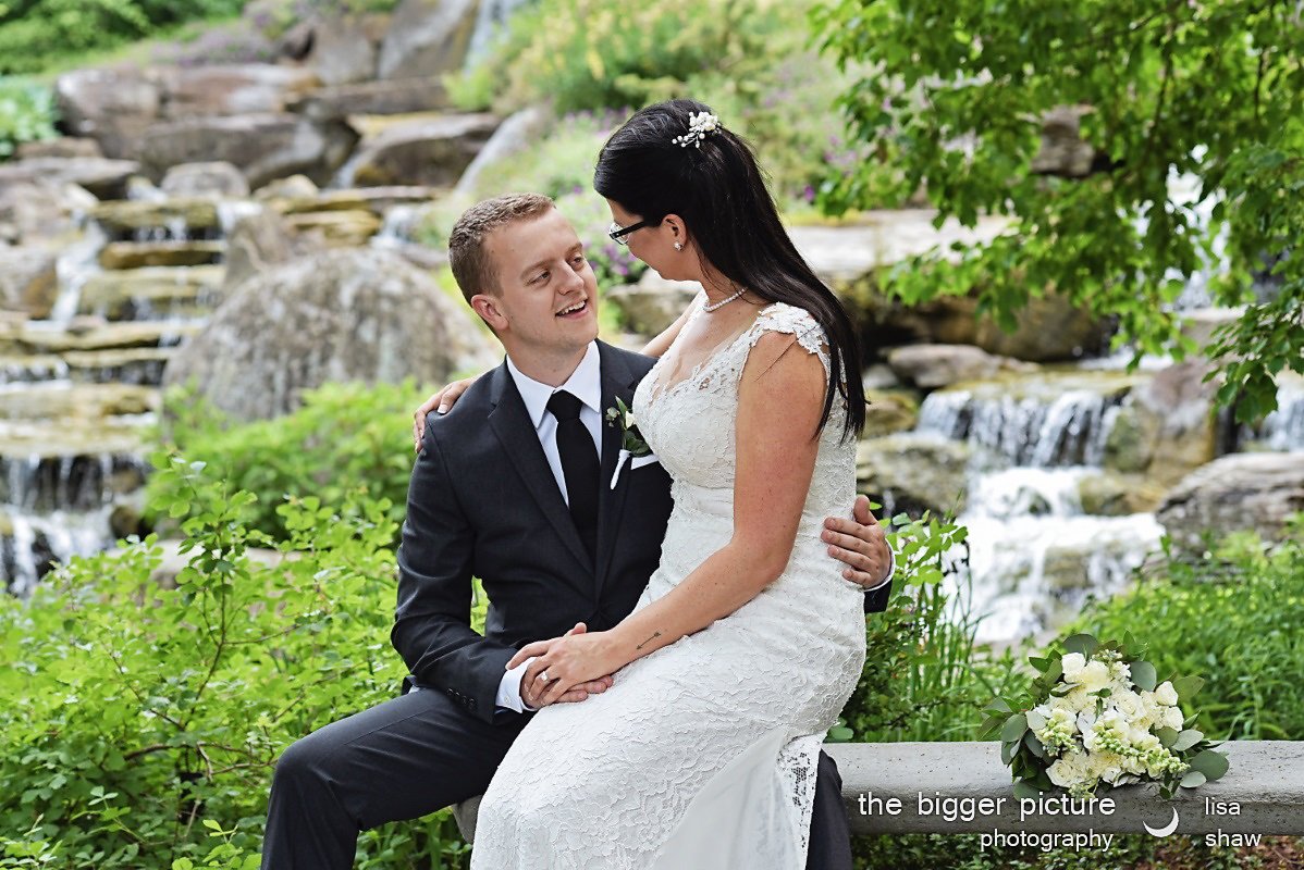 waterfall photo weddings at frederik meijer gardens 