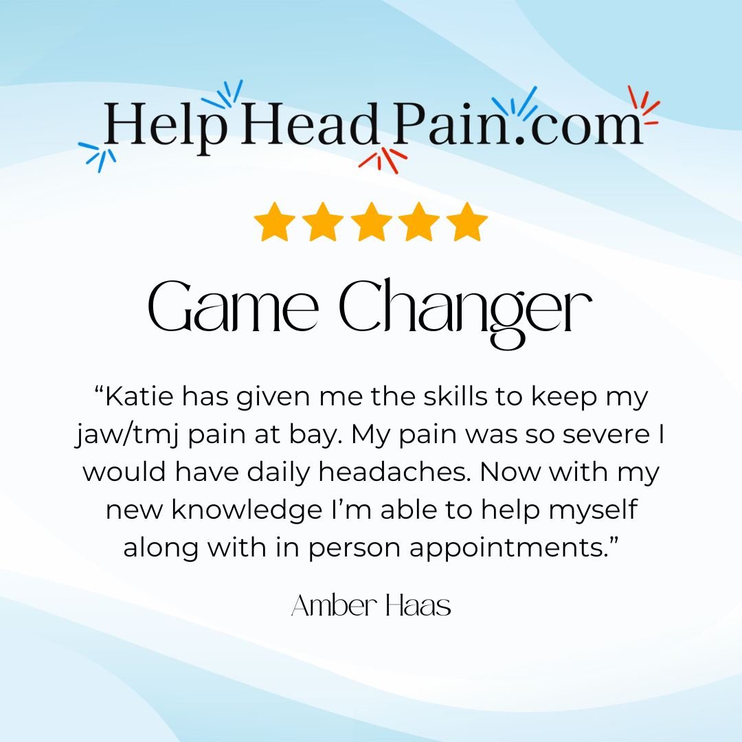 Two weeks without a headache.
That&rsquo;s what this client experienced after two neck and TMJ-focused massage sessions and using my online course for follow-up care at home. 🙌

She told me she couldn't remember the last time she went this long head
