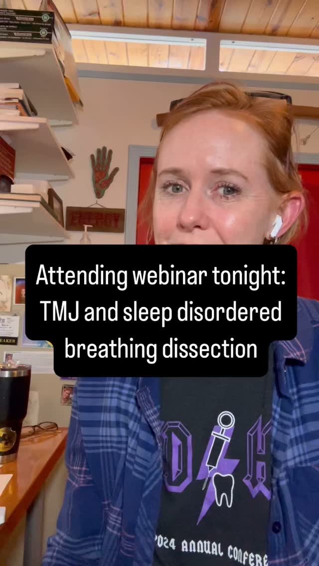 I should also mention my husband will deliver dinner at 7p. What food pairs best with cadaver dissection?
.
I am looking forward to this. @anatomytrainsofficial pairs with a lot of great teachers.
TMJ issues & sleep disorder, breathing often go h