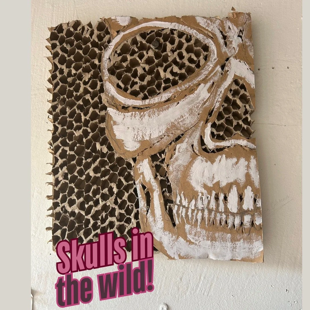 A TMJ art piece to wrap up TMJ Awareness Month. I saw this one on the annual November studio tour in Austin. I like it even more looking at it again. 
.
To learn more about the muscular side of TMJ pain or dysfunction and how you can get relief from 