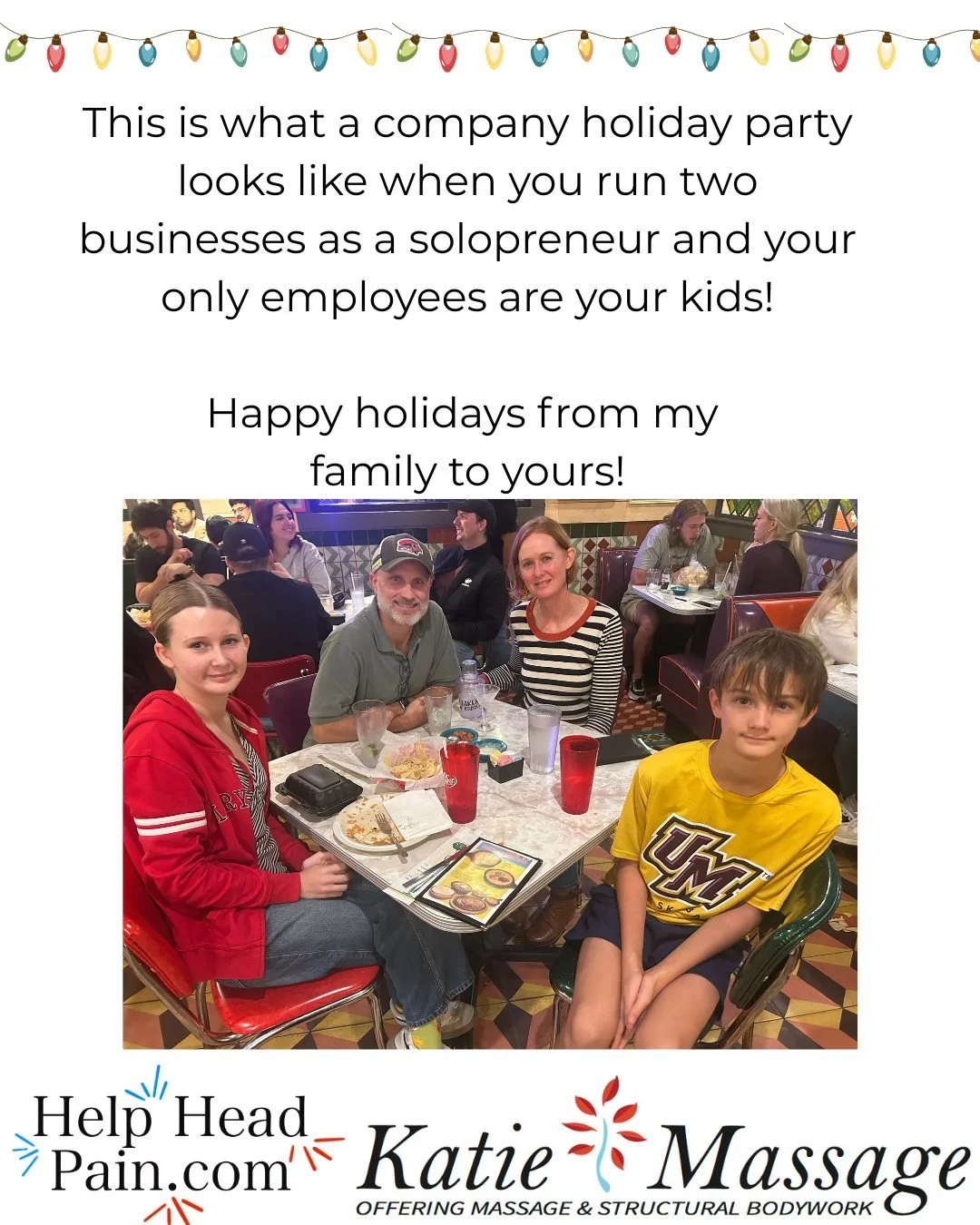 We had a lot to celebrate this year at the company party! This is the first year my children were also my employees. They mainly do the laundry, cleaning, office set up, and help with mailings. And there is a LOT of dirty sheets to wash &amp; put awa
