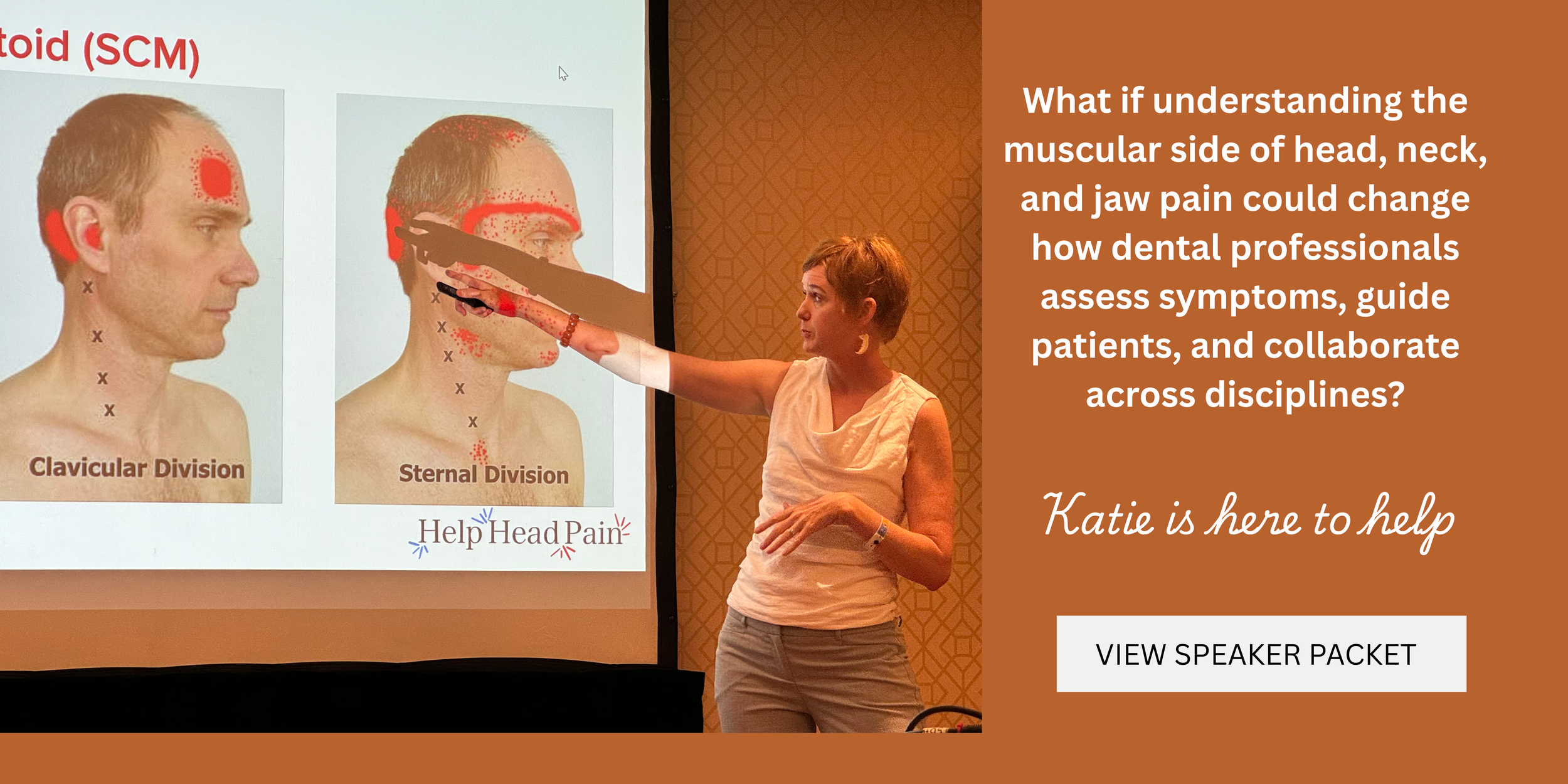 Dental speaker about muscles