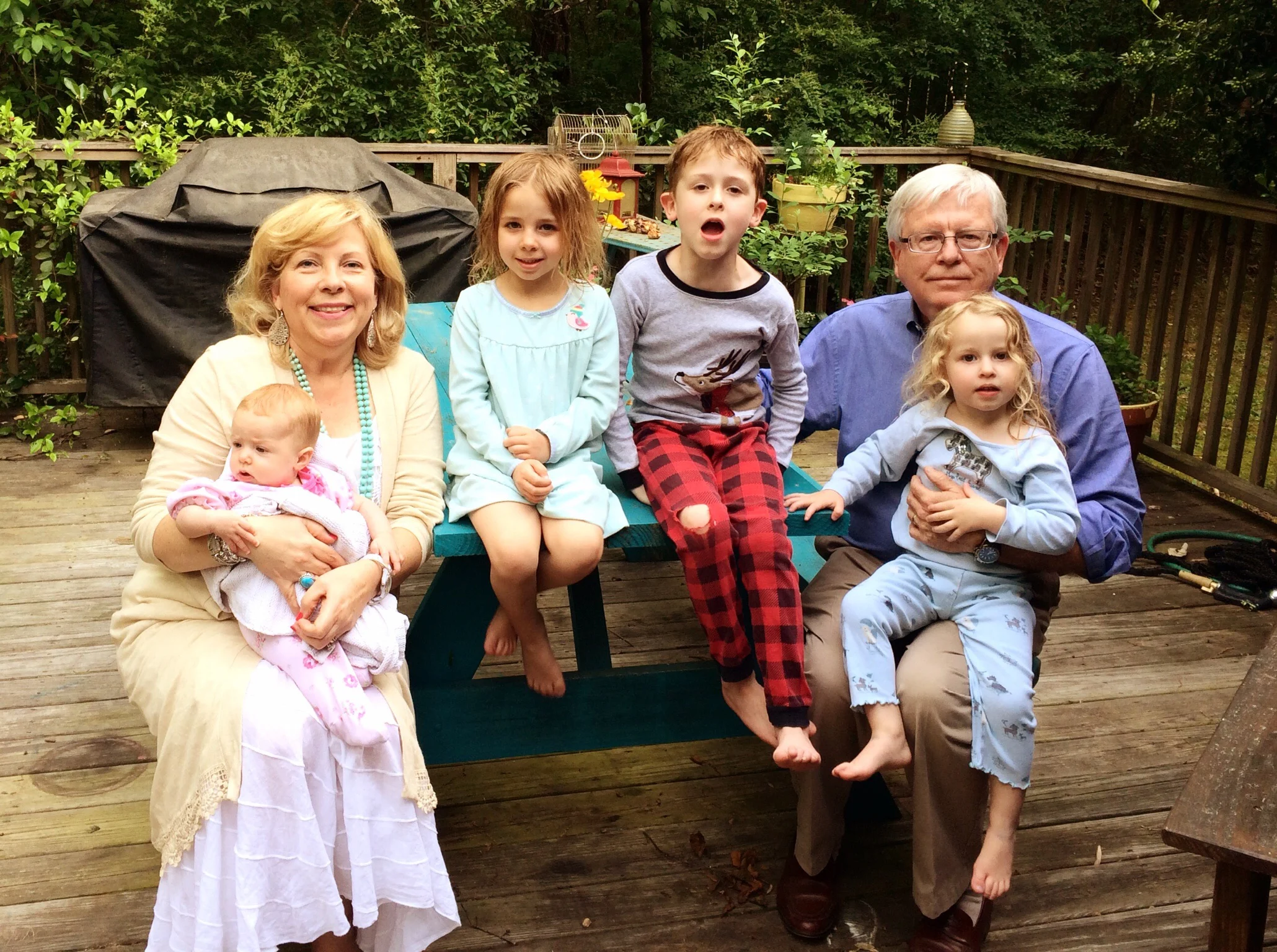 The children with my parents.