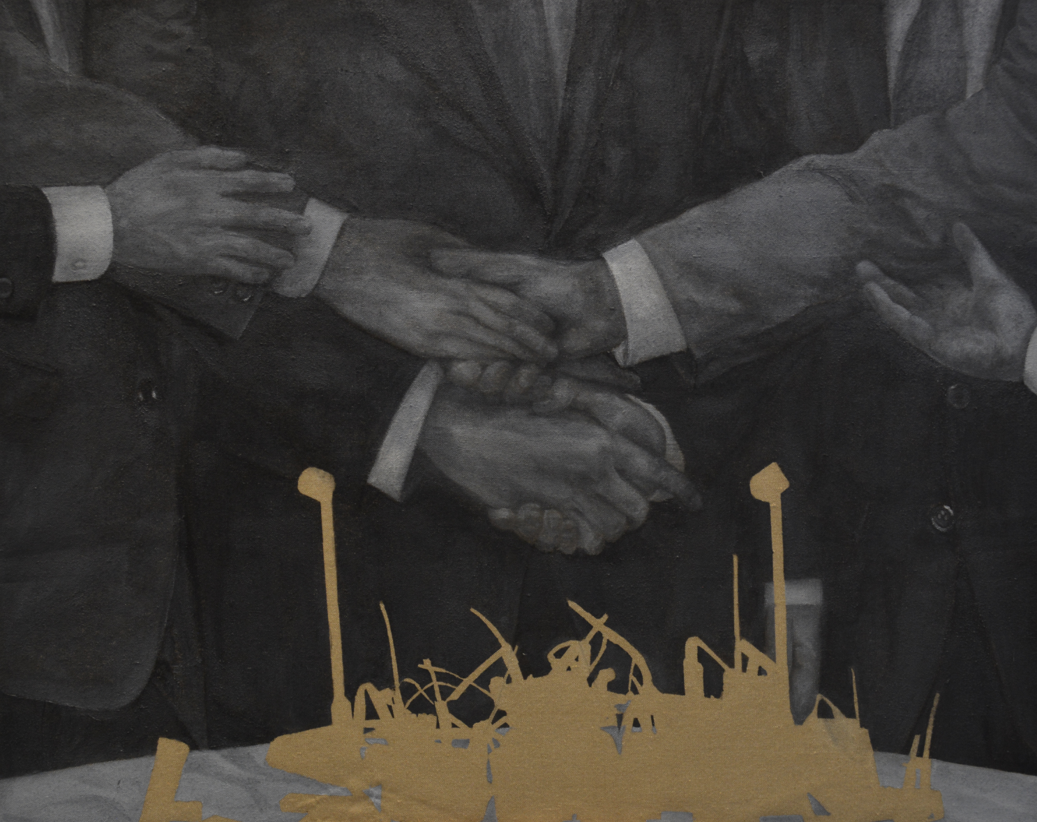 For Me, For You, and For Them (2016), Oil on Linen, 48" x 60" (122 x 152.4cm)