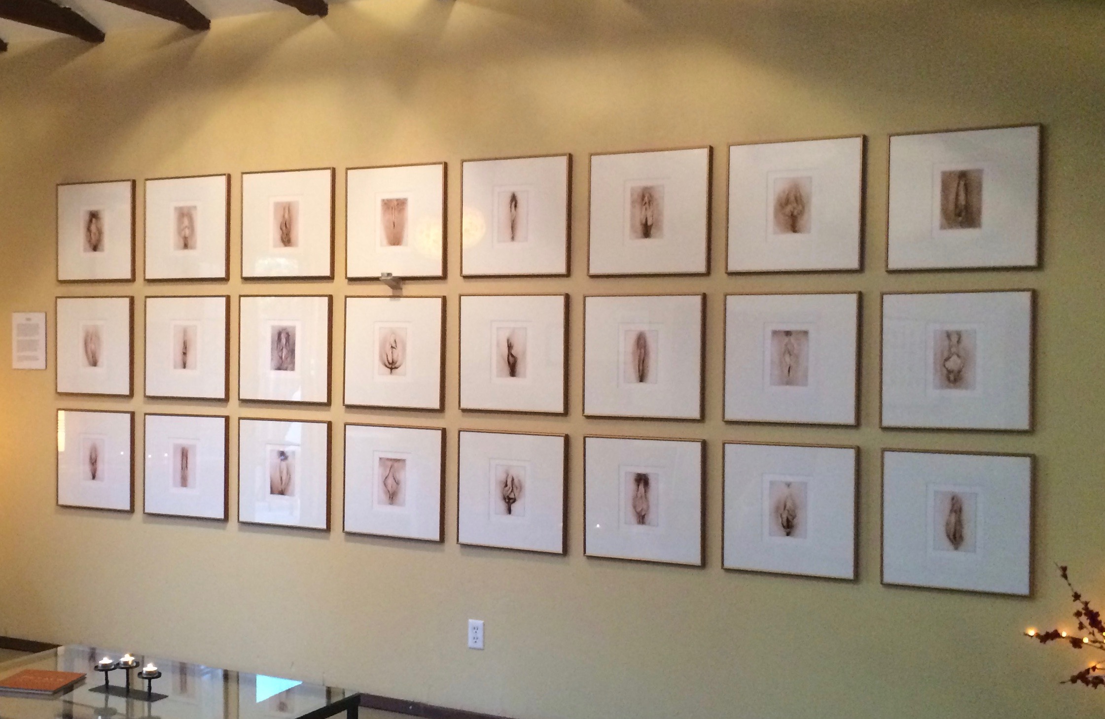 The Petals exhibit, a vulva art exhibit, combined with a mindfulness workshop for women in San Diego with sexologist Dr. Jenn Gunsaullus.