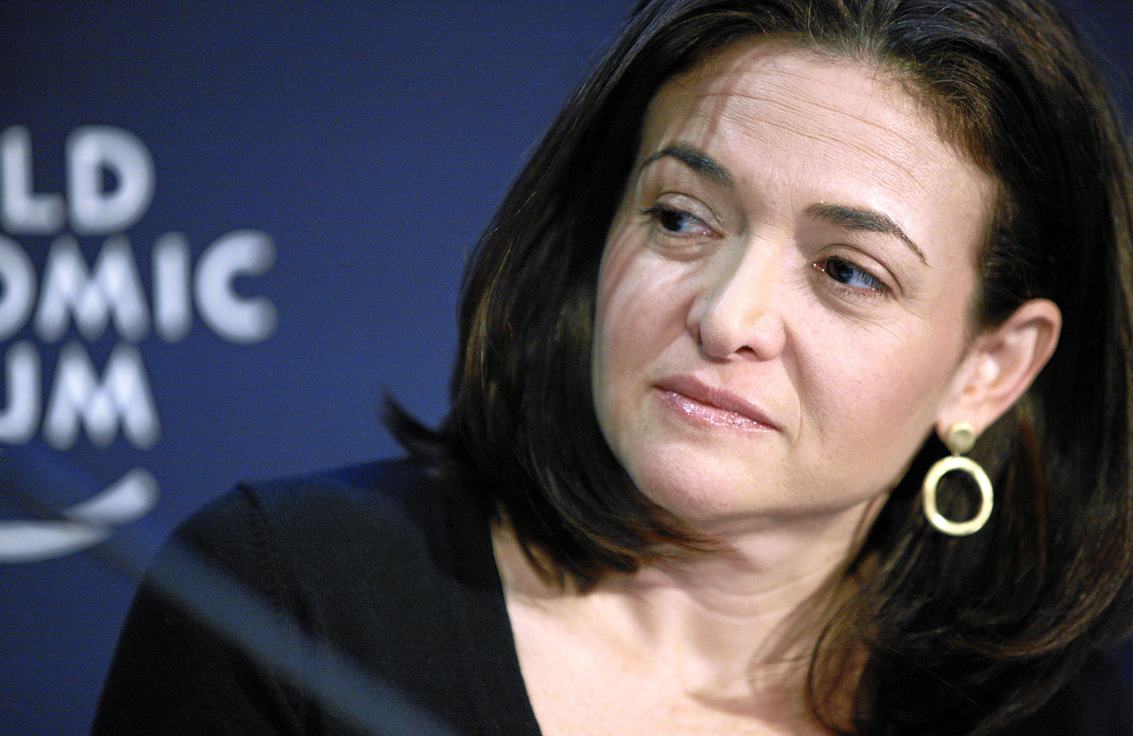 To “Lean In” we need self-compassion. Photo of Sheryl Sandberg: Copyright by World Economic Forum swiss-image.ch/Photo by Jolanda Flubacher